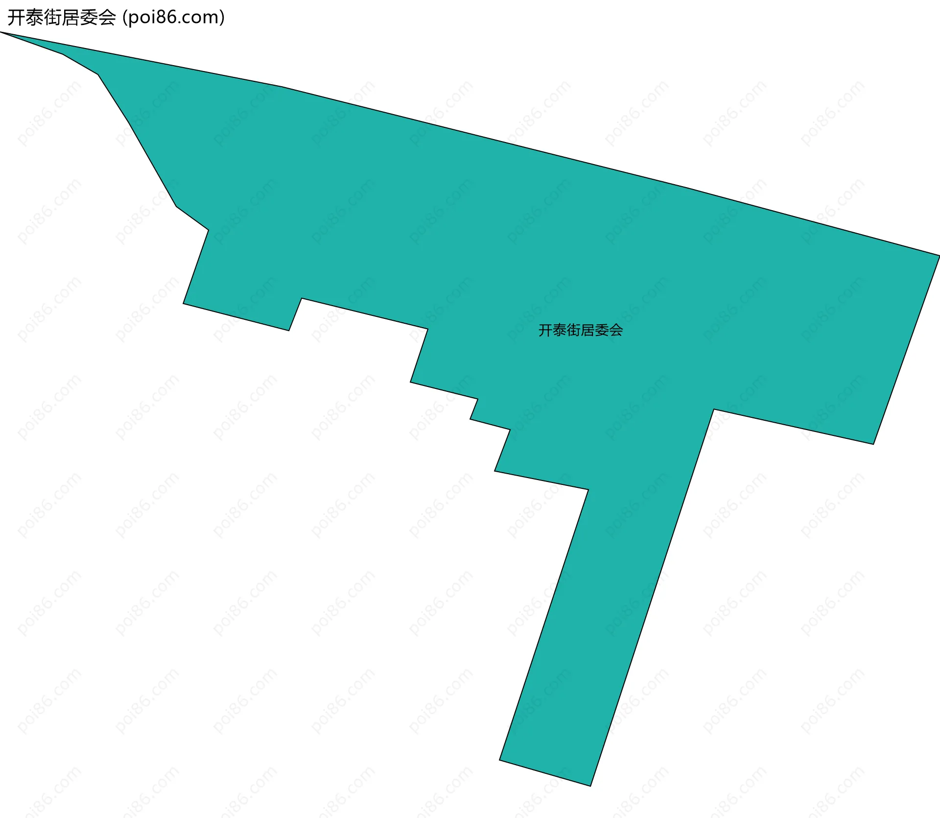 开泰街居委会边界地图