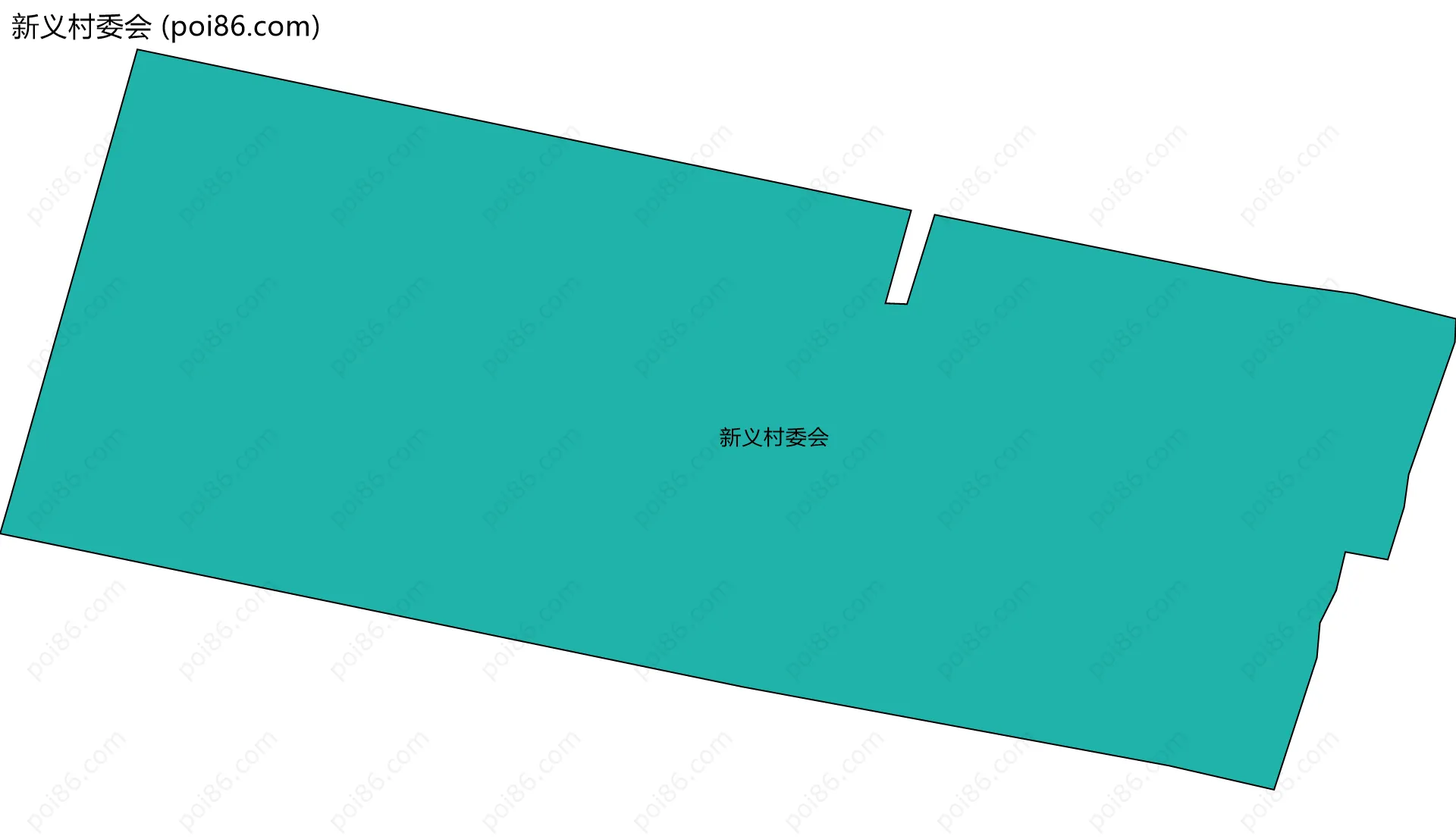 新义村委会边界地图