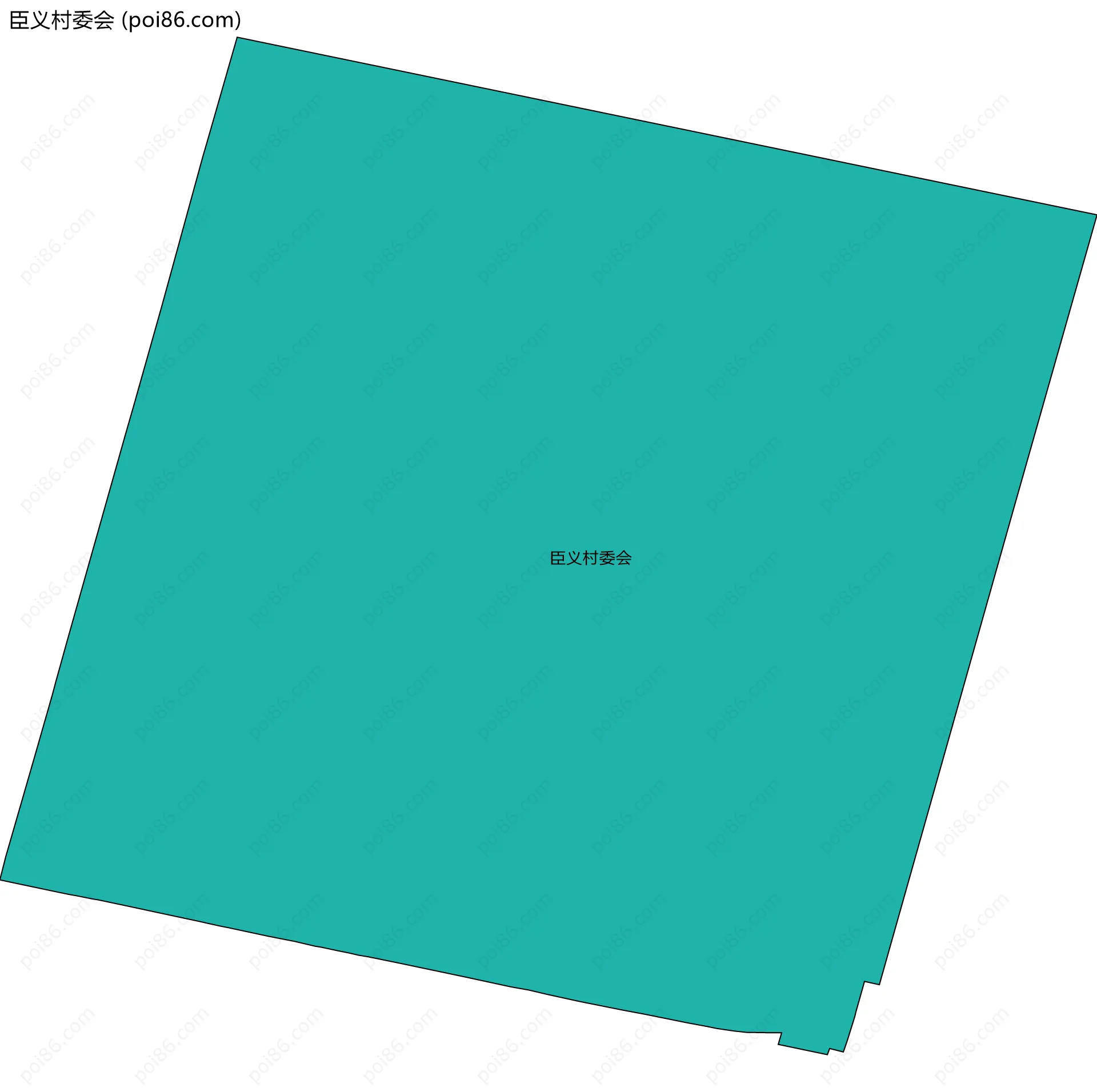 臣义村委会边界地图