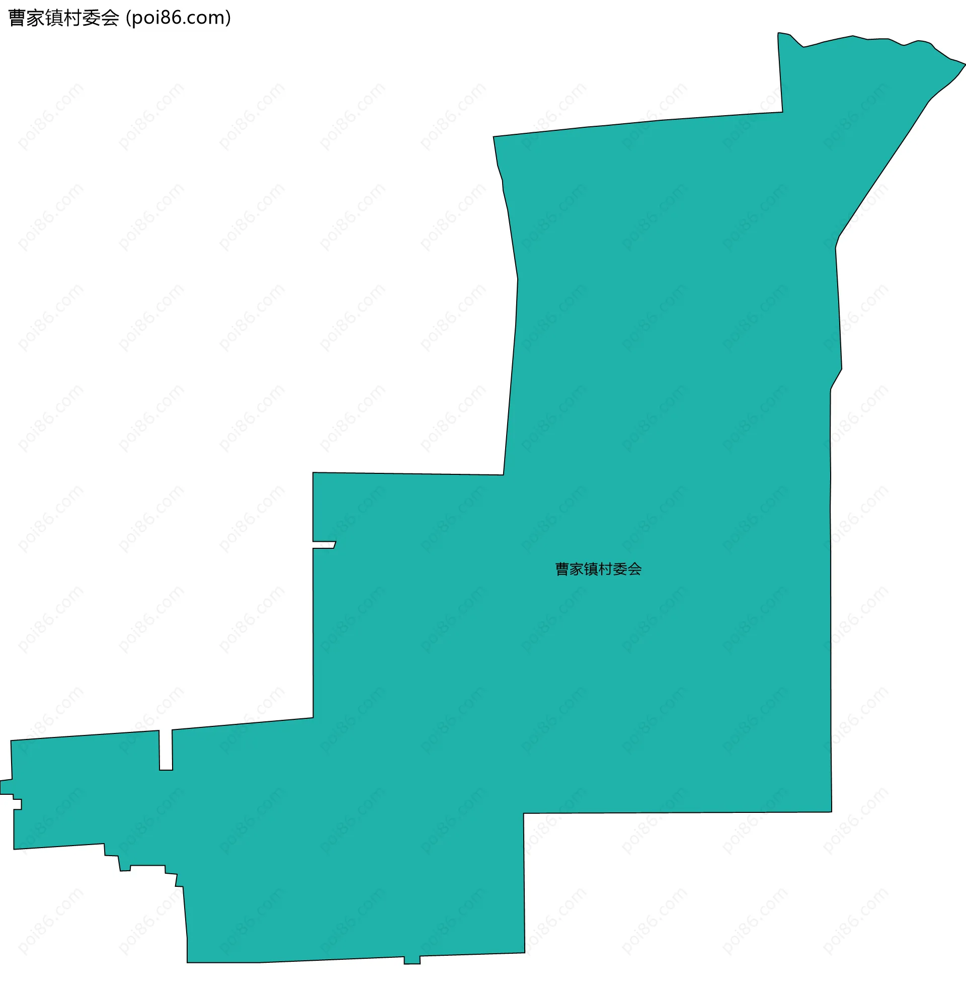 曹家镇村委会边界地图