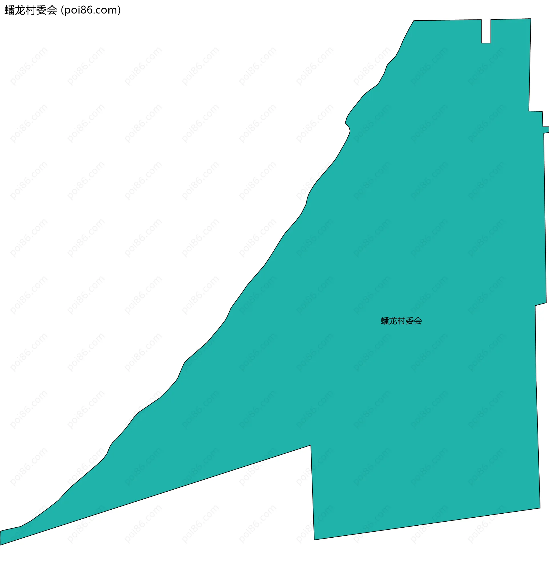 蟠龙村委会边界地图