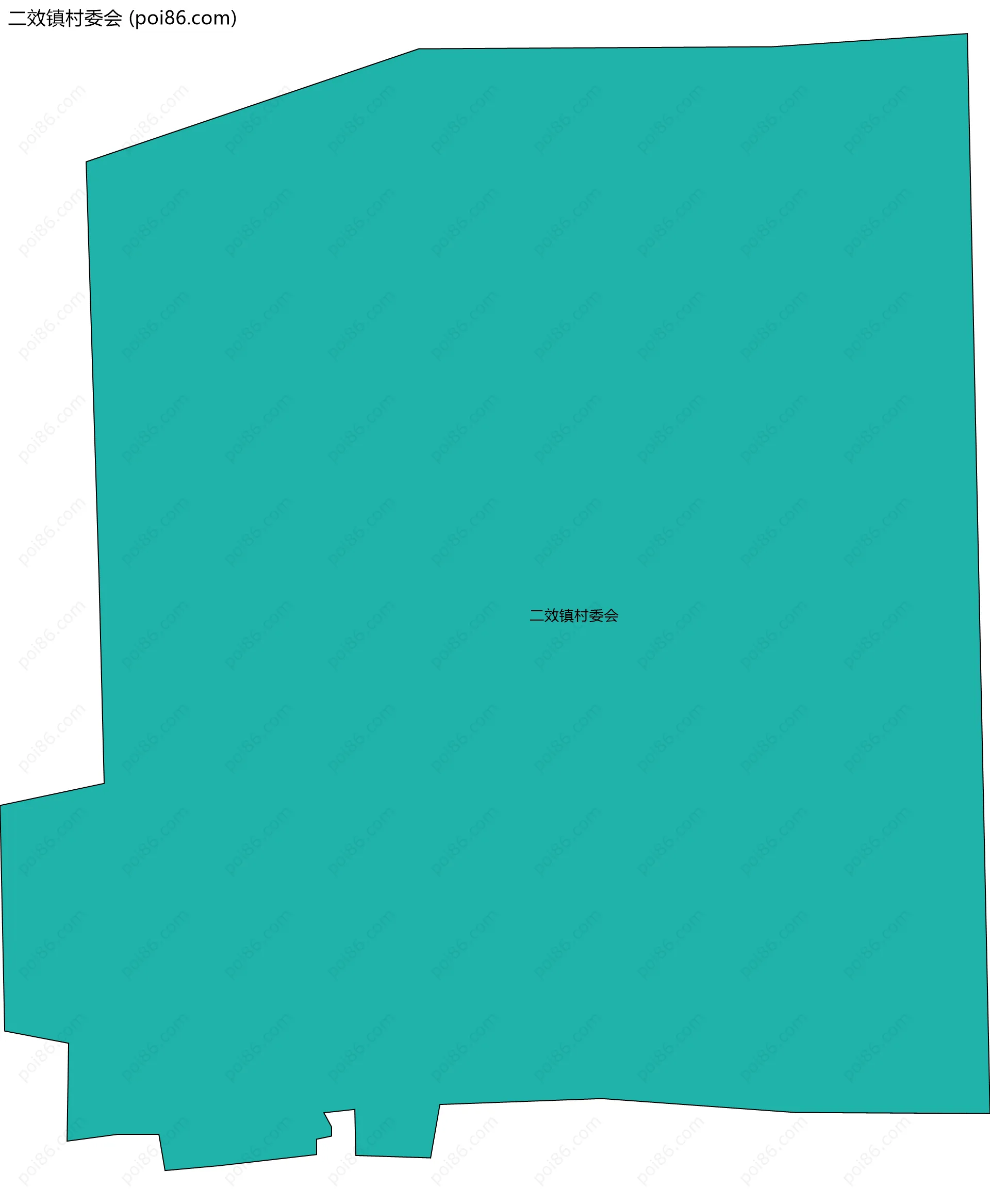 二效镇村委会边界地图