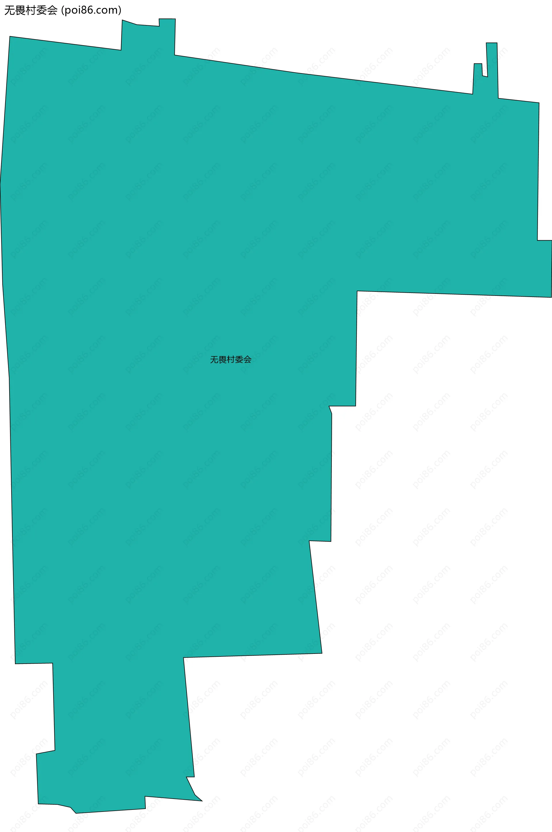 无畏村委会边界地图