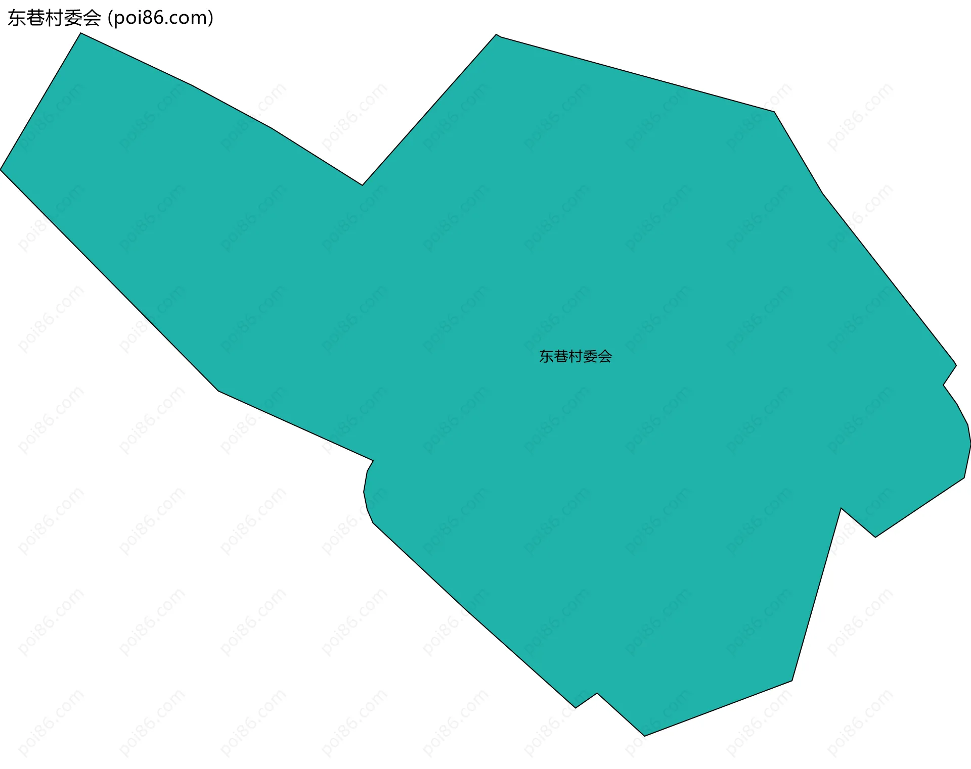 东巷村委会边界地图
