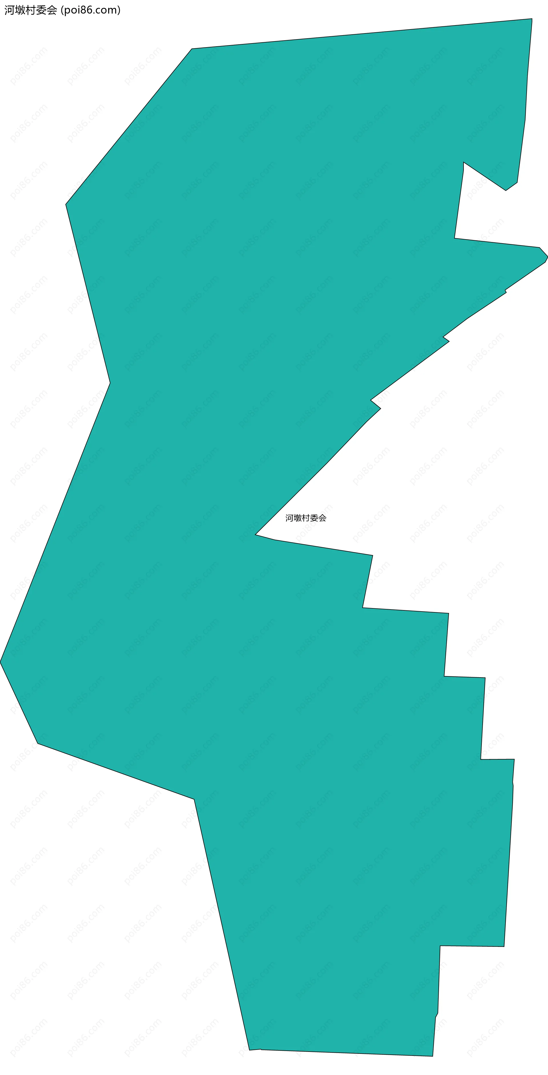 河墩村委会边界地图