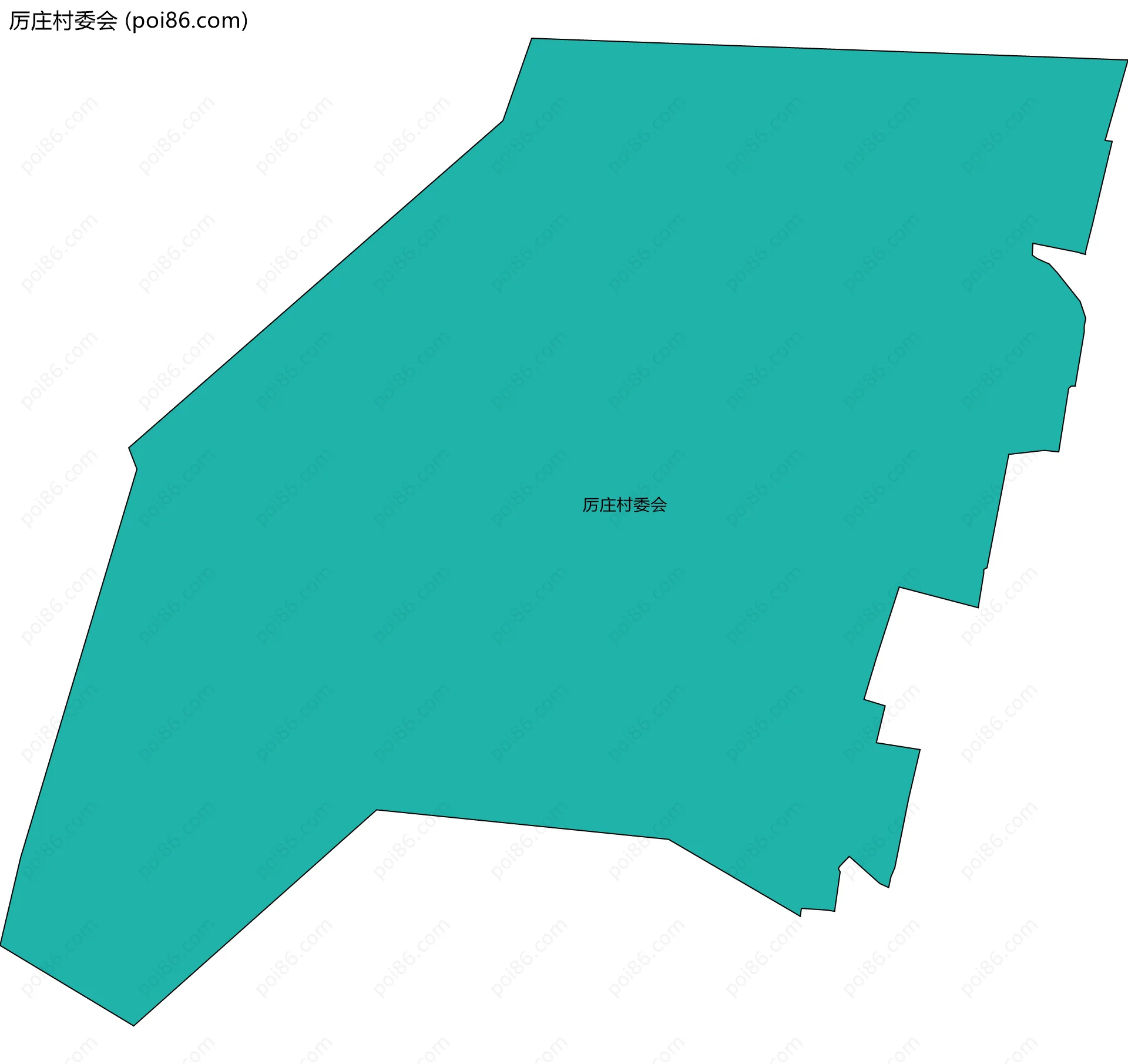 厉庄村委会边界地图