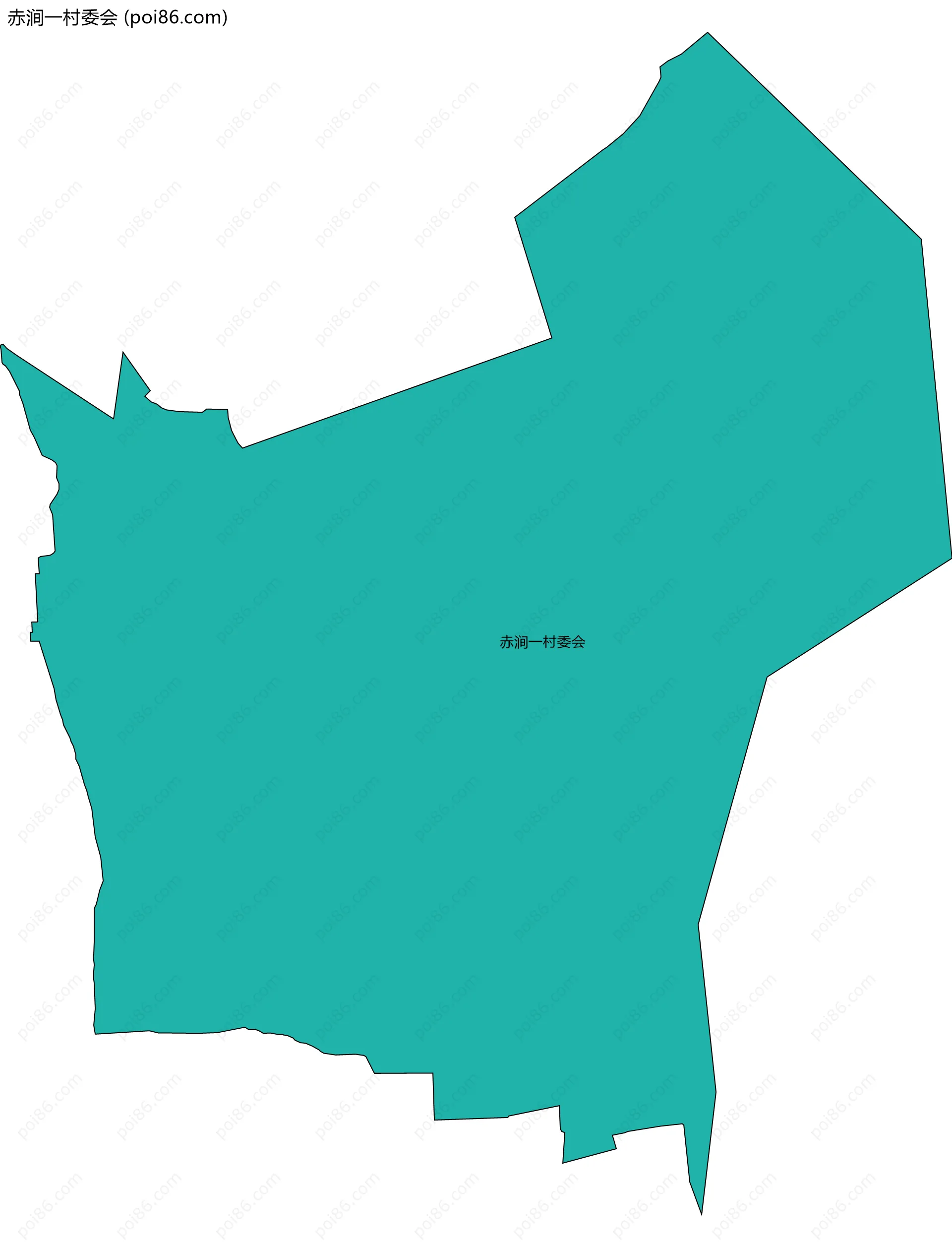 赤涧一村委会边界地图