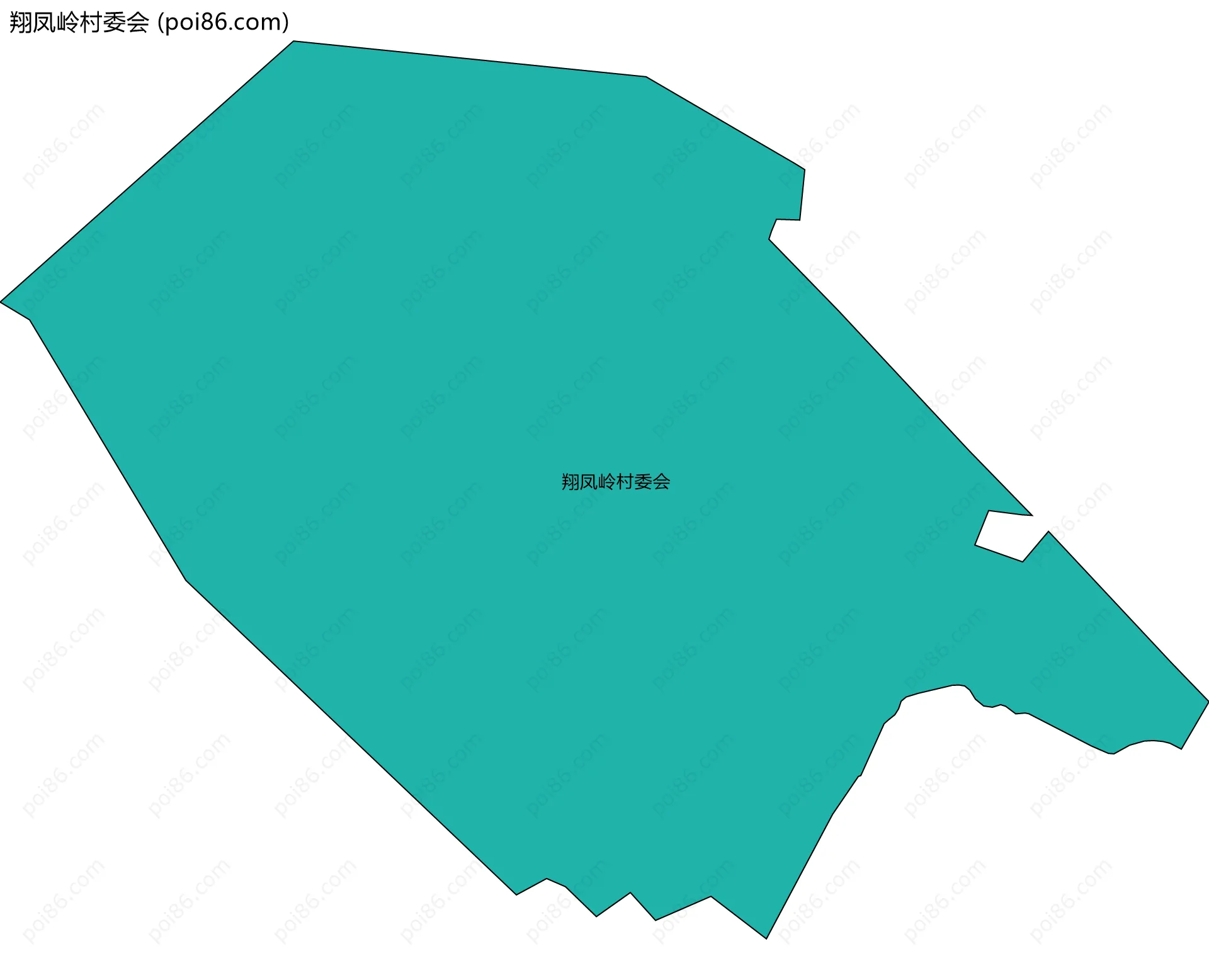 翔凤岭村委会边界地图