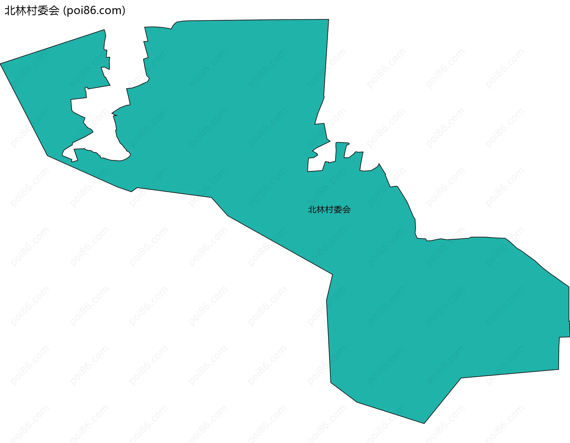 北林村委会边界地图