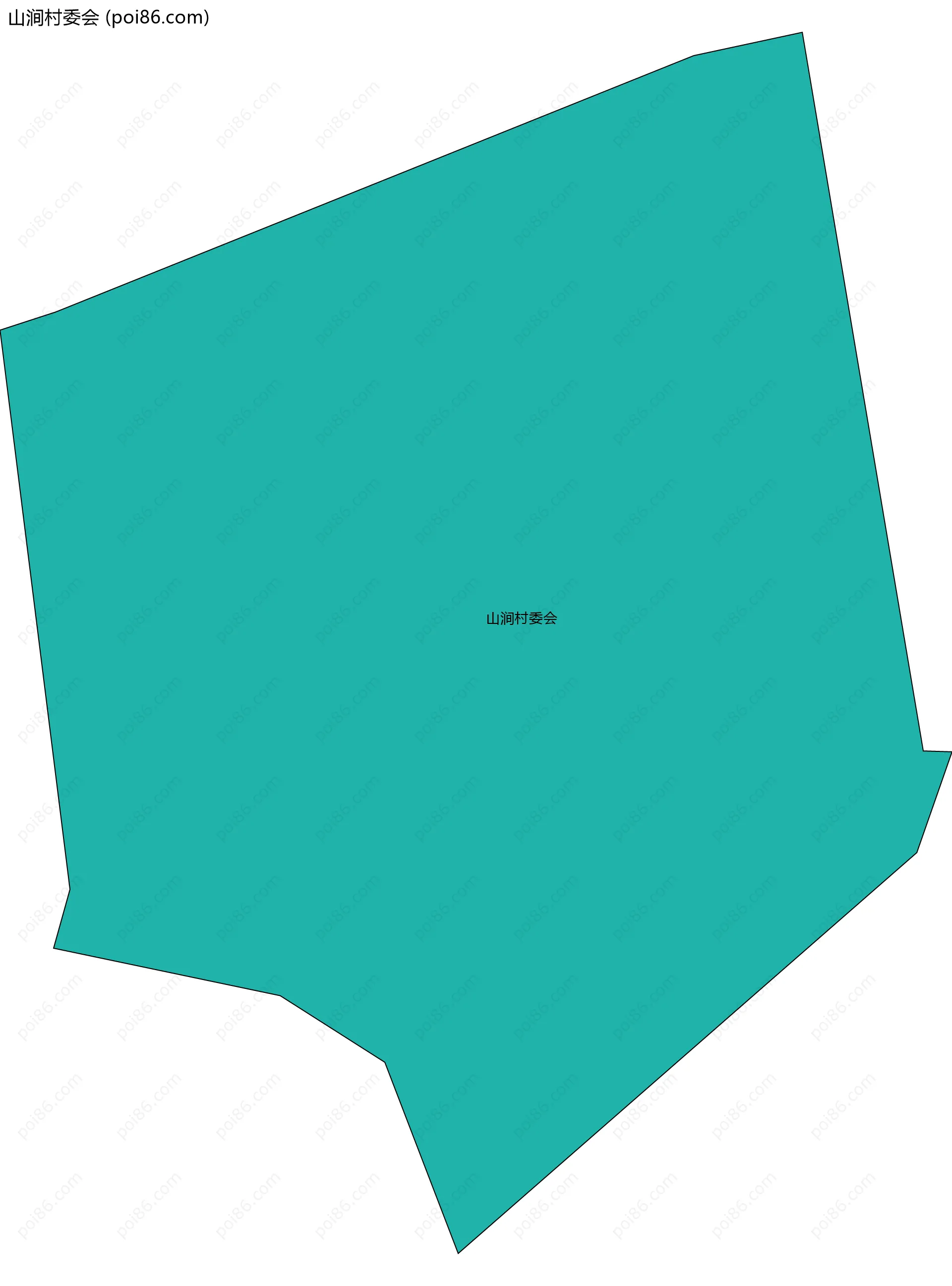 山涧村委会边界地图