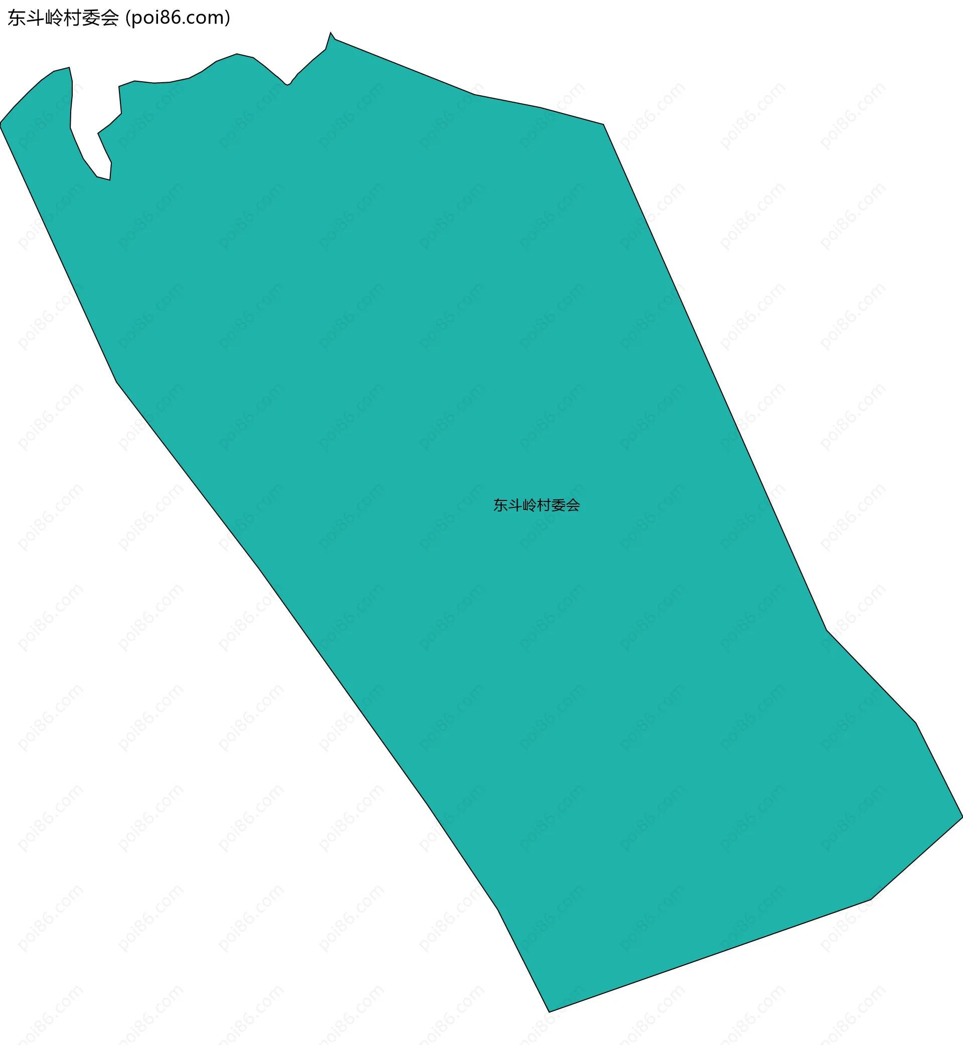 东斗岭村委会边界地图