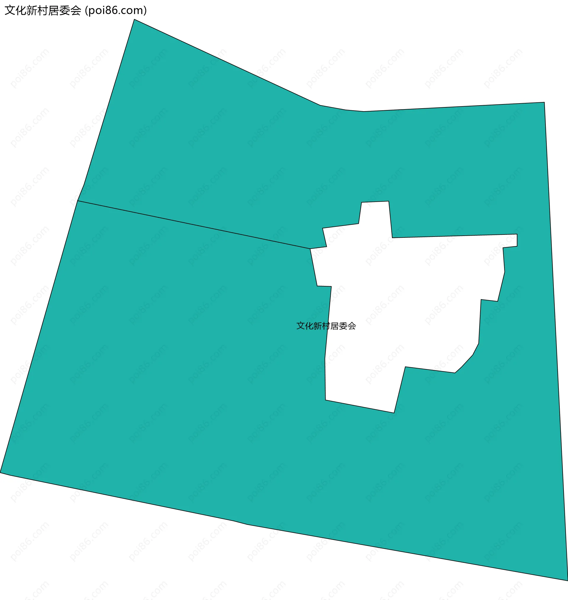 文化新村居委会边界地图