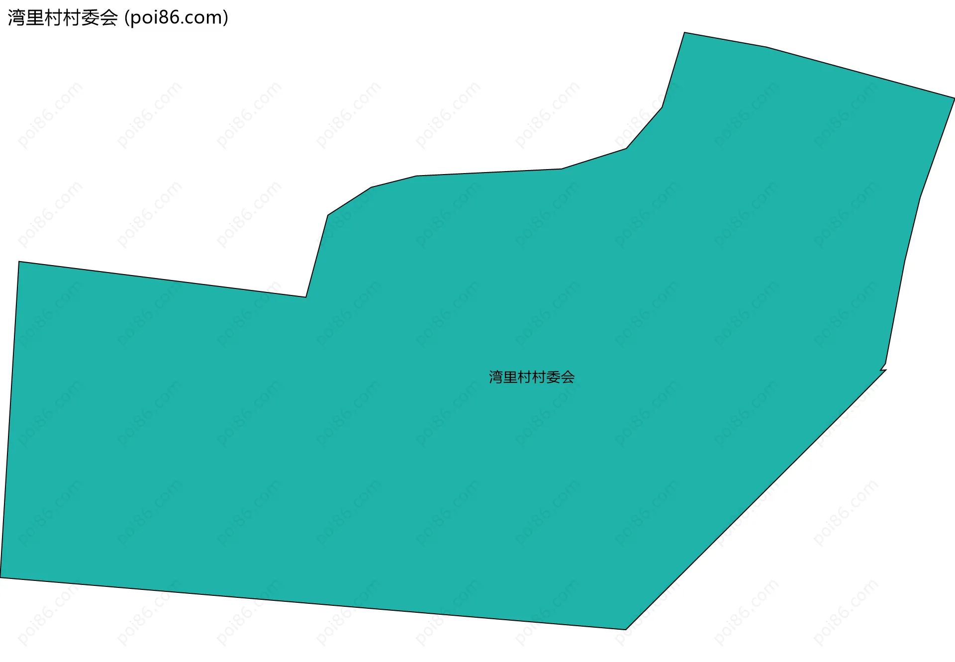 湾里村村委会边界地图