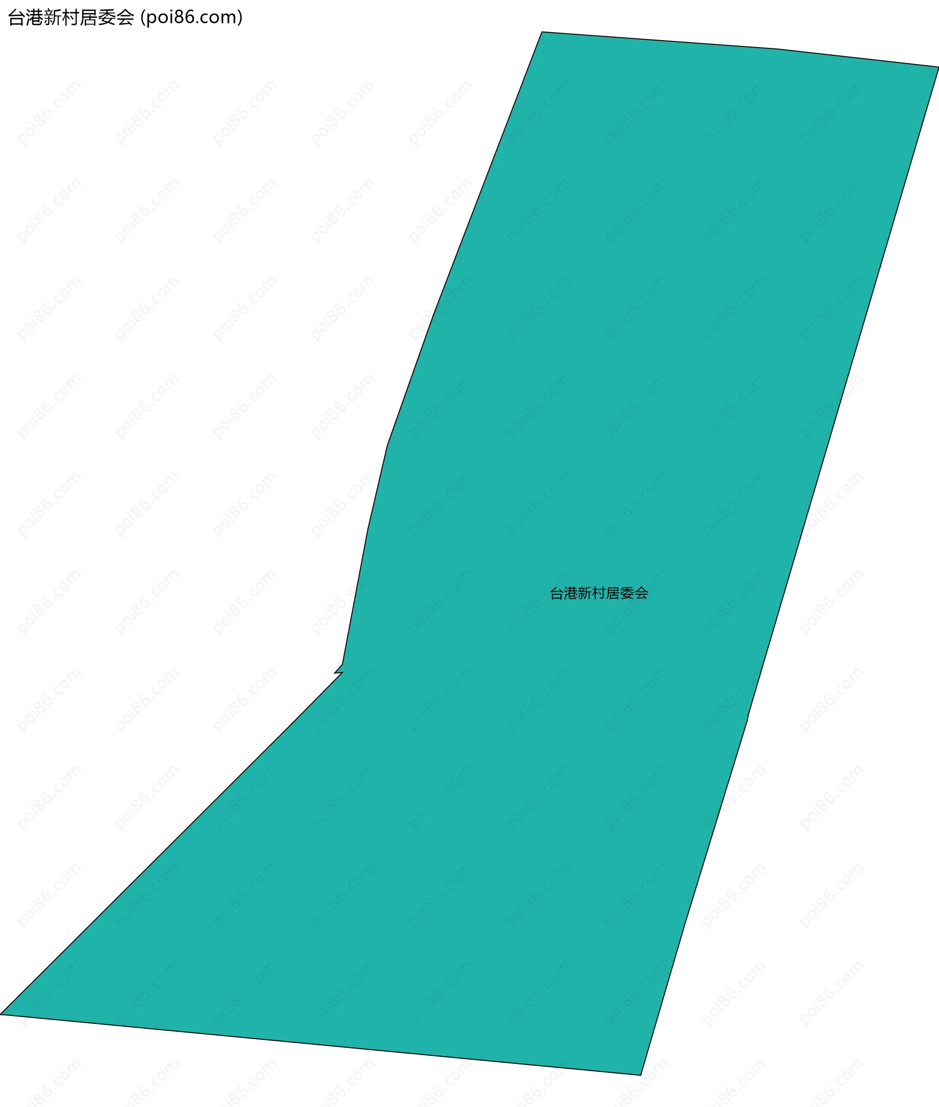 台港新村居委会边界地图