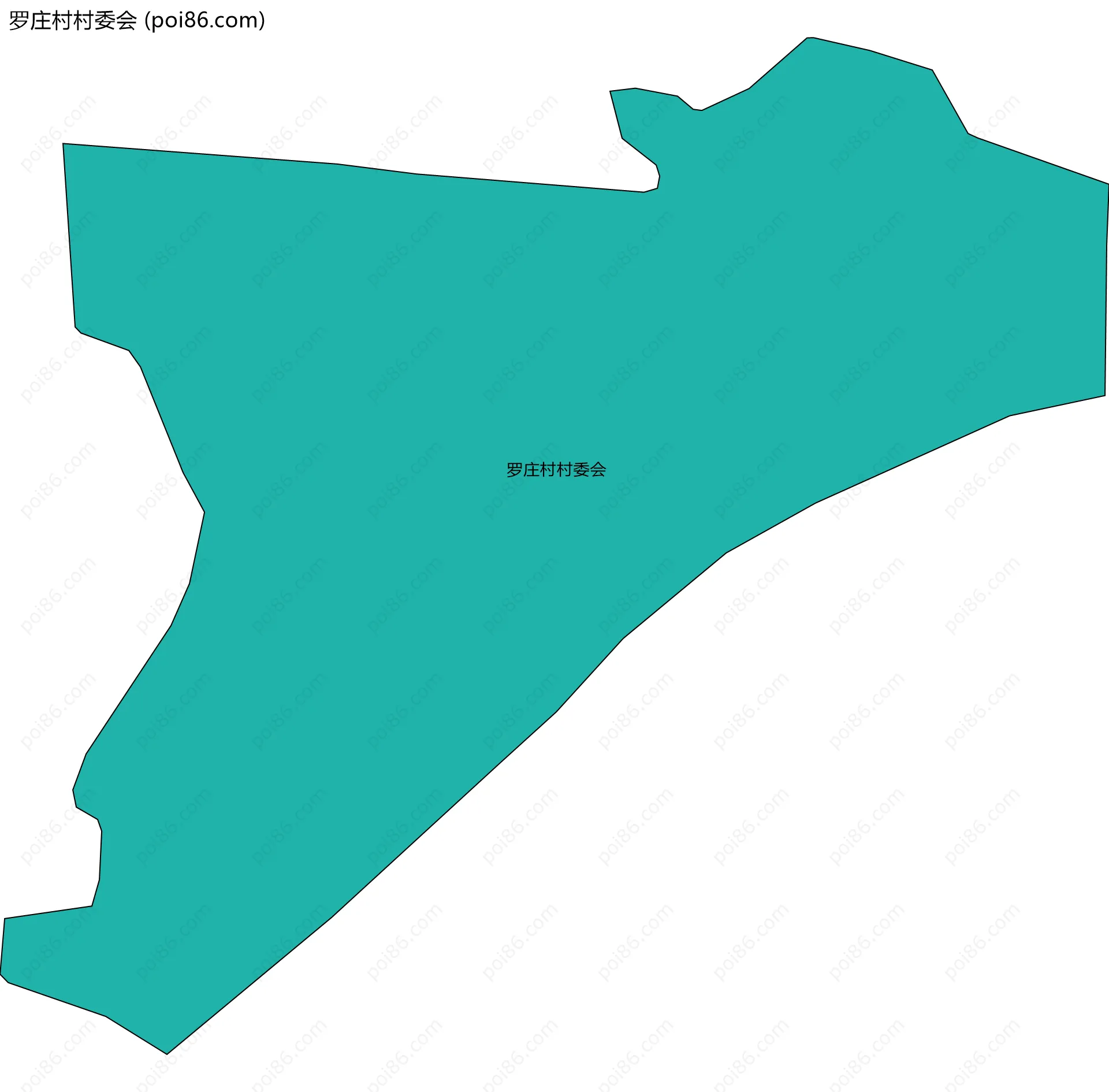 罗庄村村委会边界地图