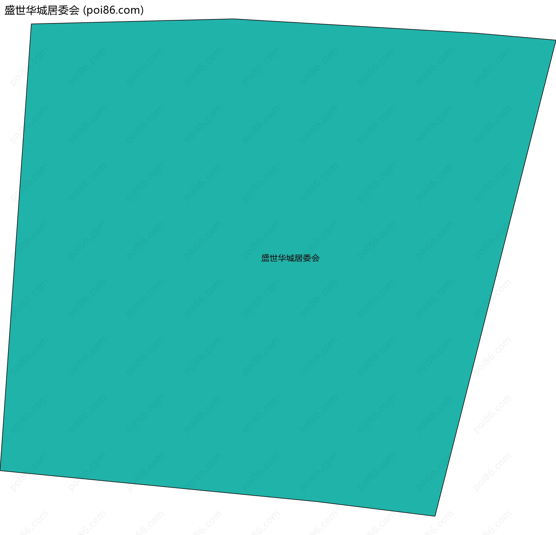盛世华城居委会边界地图