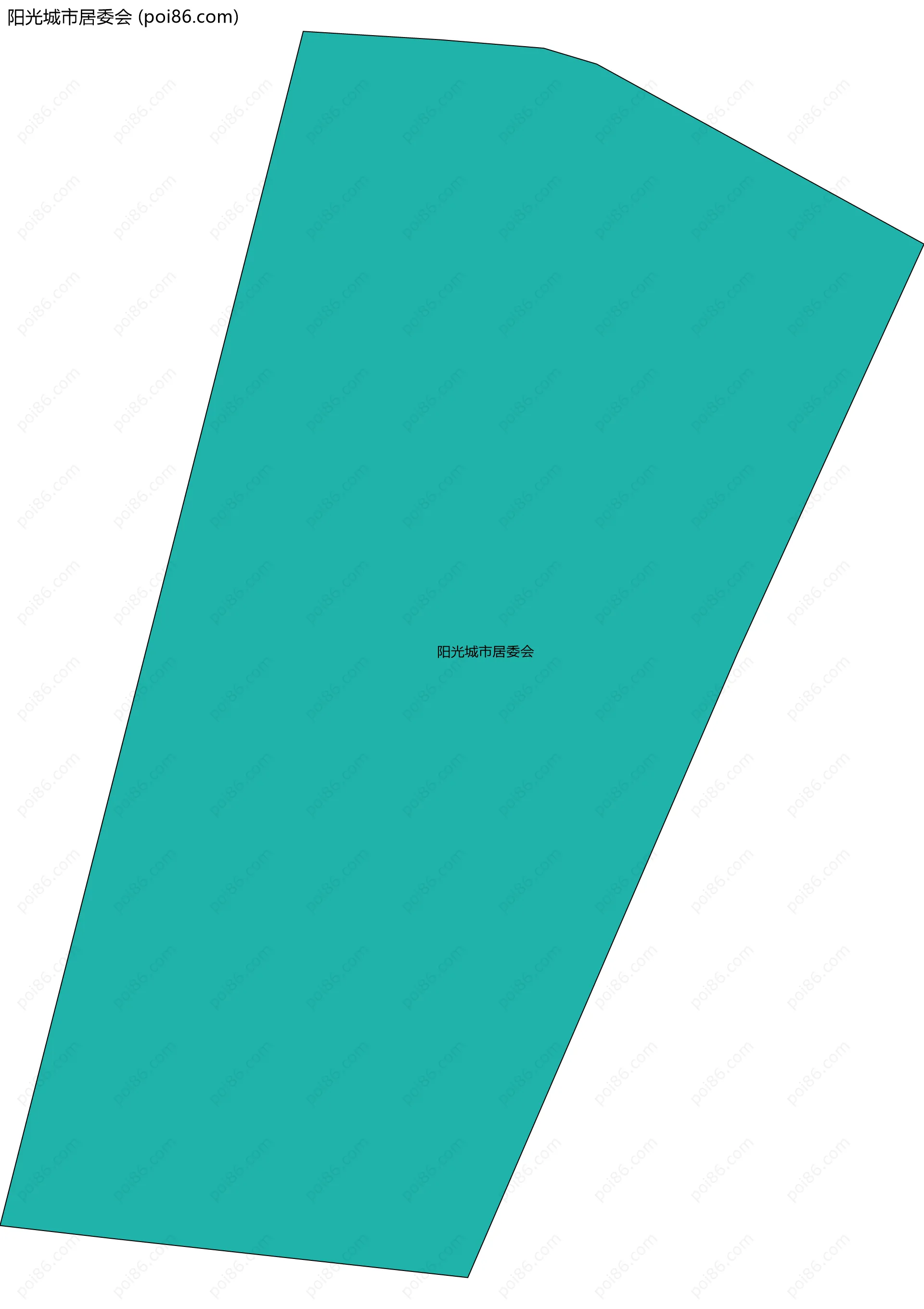 阳光城市居委会边界地图