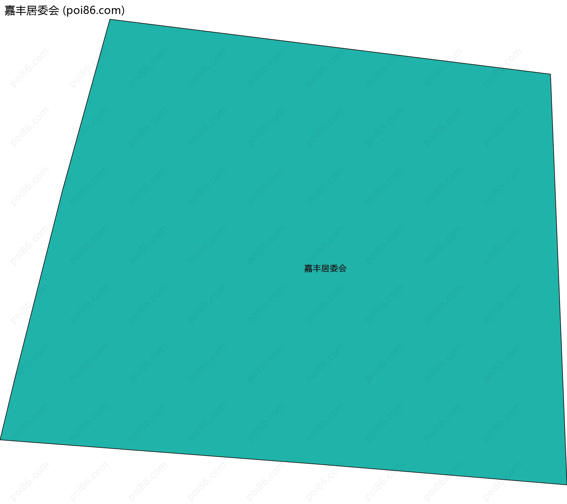 嘉丰居委会边界地图