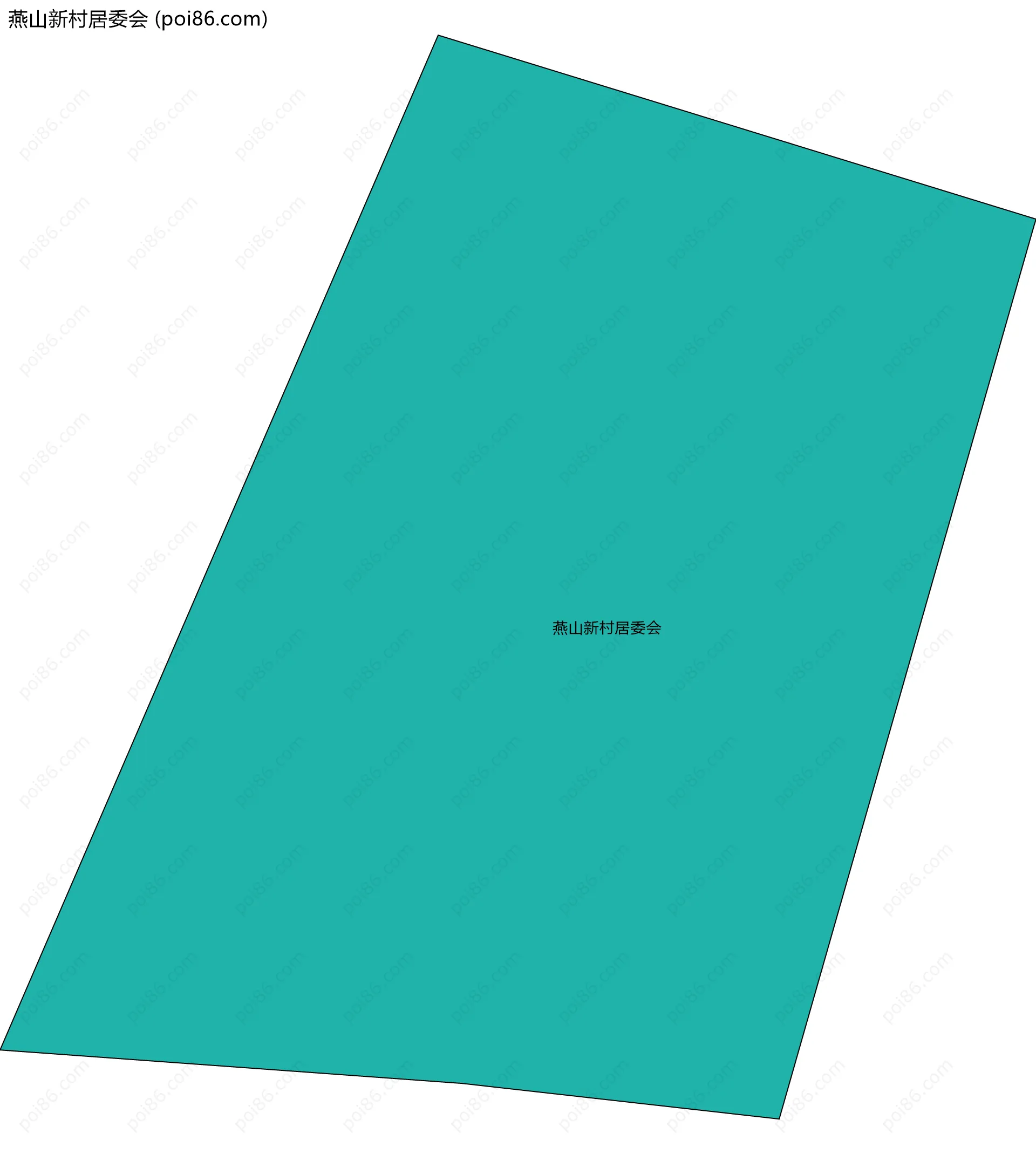 燕山新村居委会边界地图