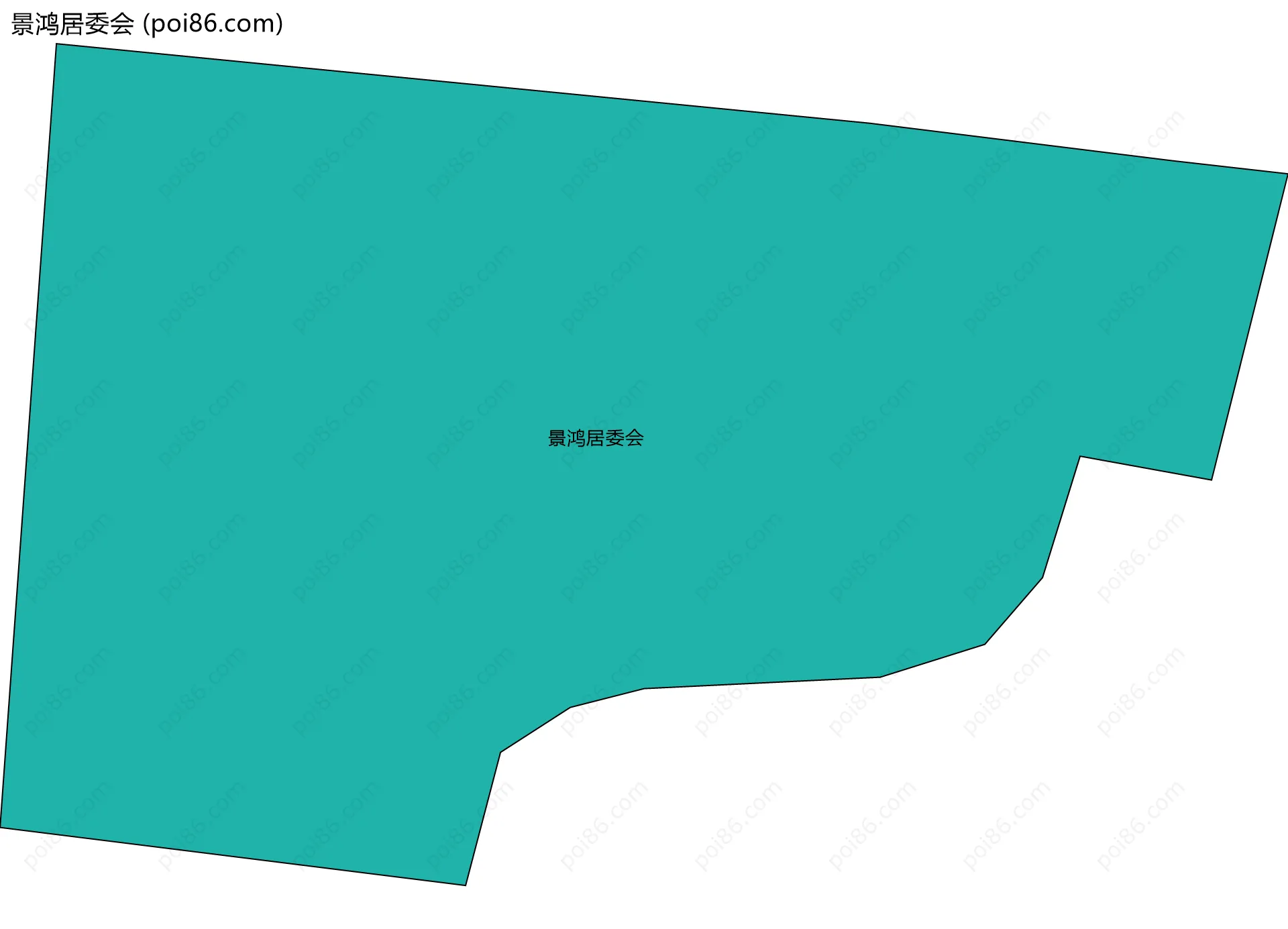 景鸿居委会边界地图
