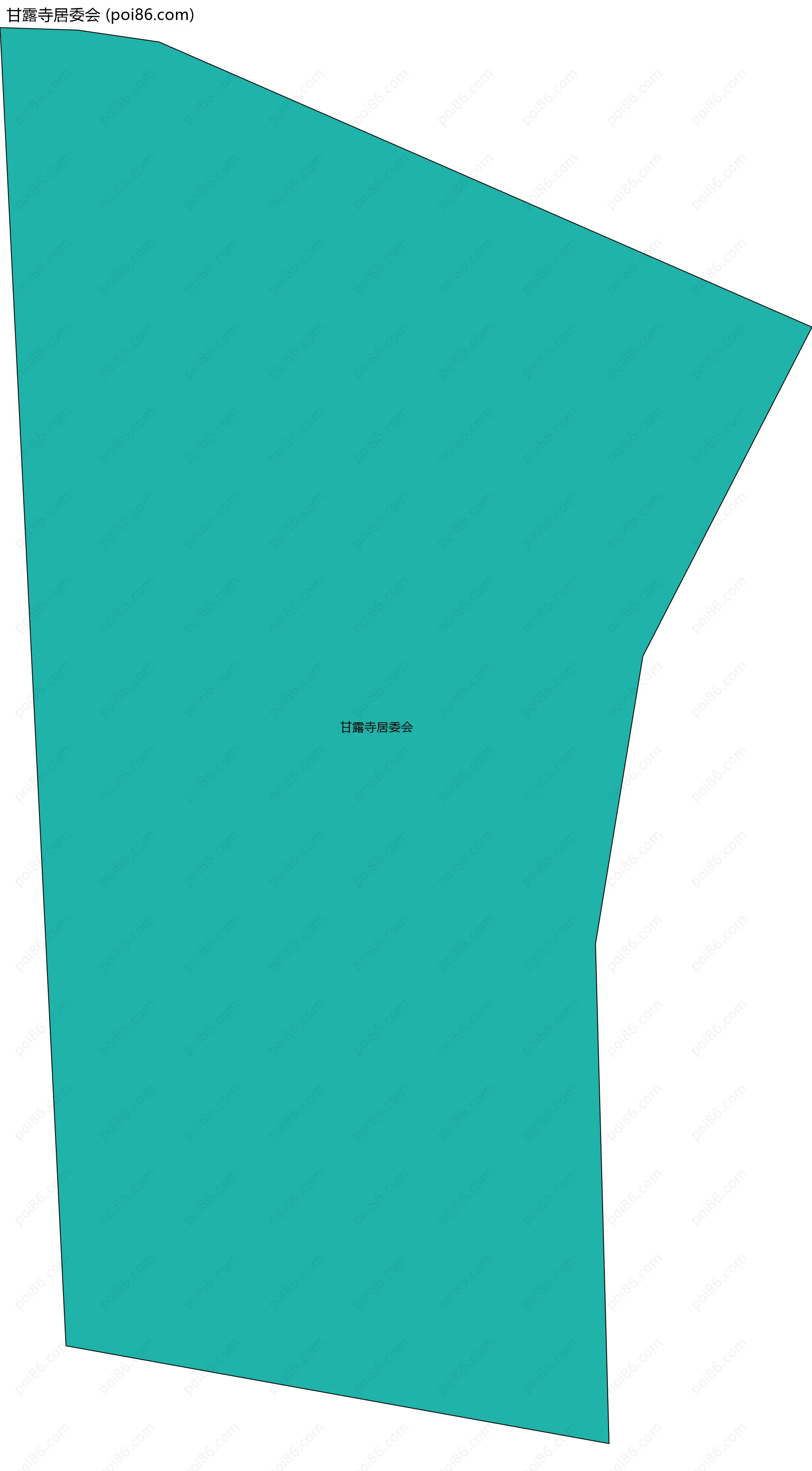 甘露寺居委会边界地图