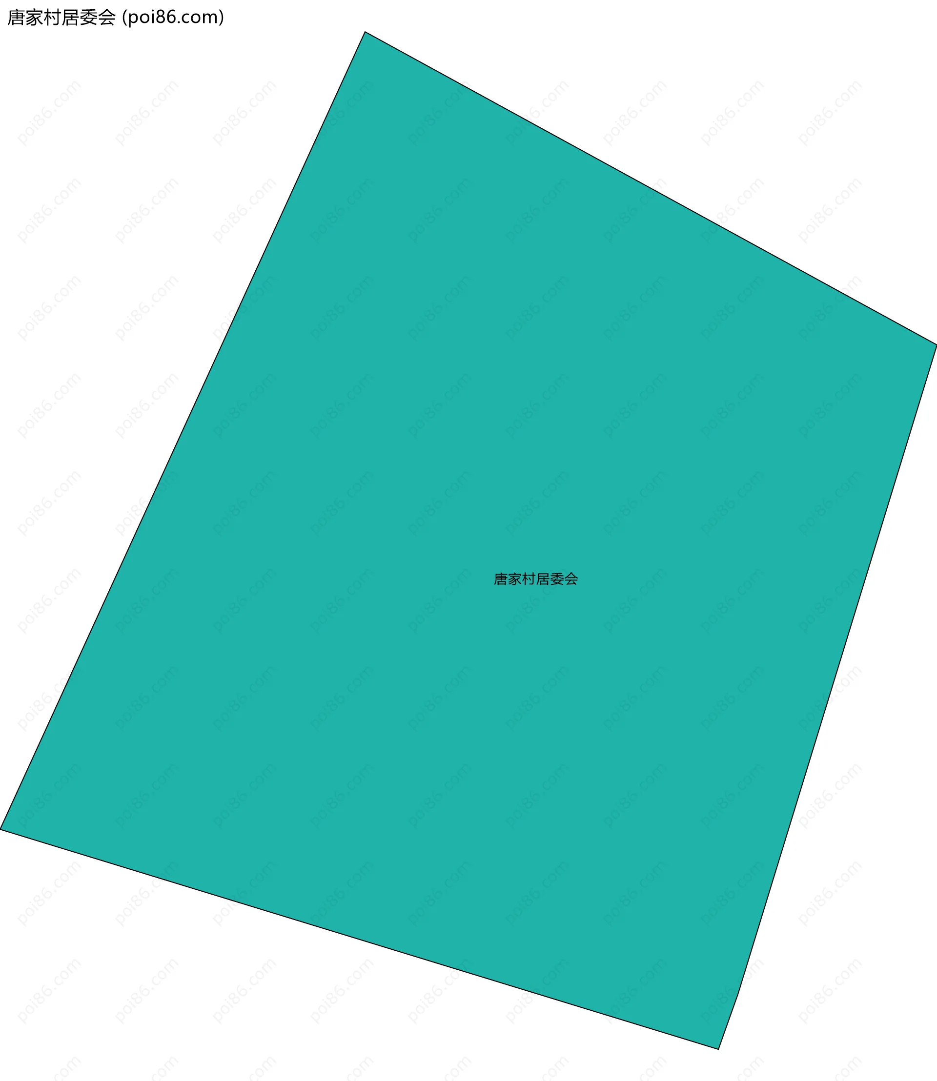 唐家村居委会边界地图