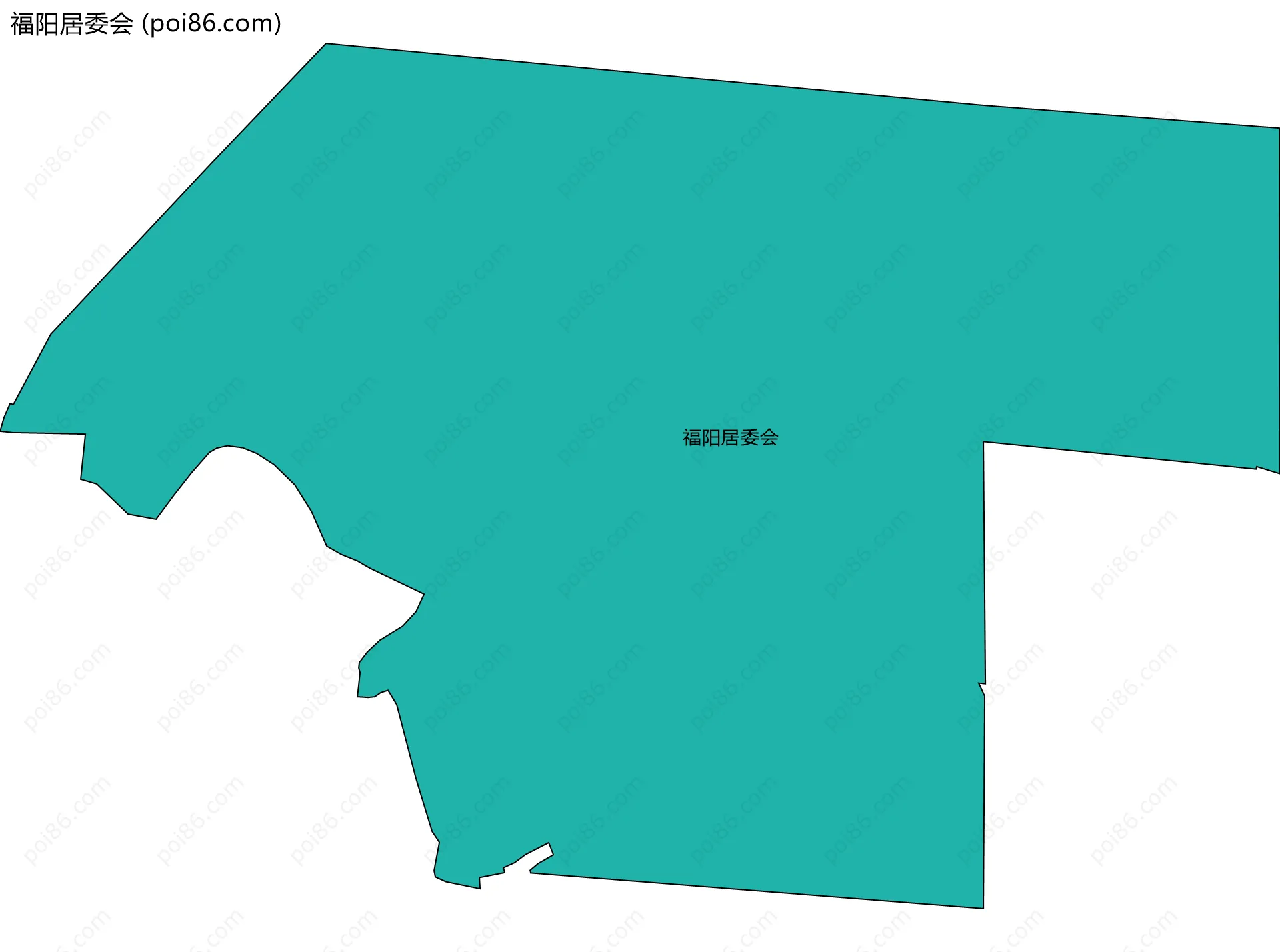 福阳居委会边界地图