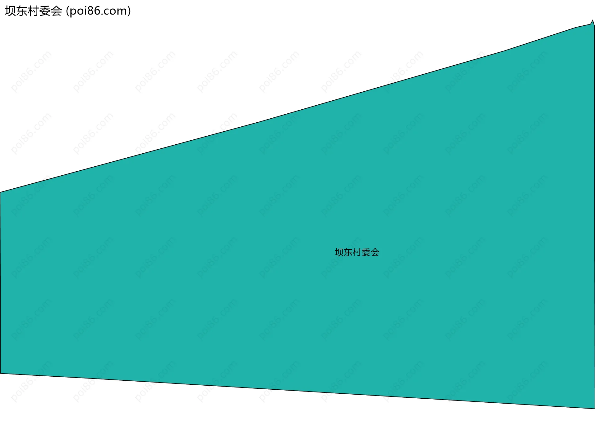 坝东村委会边界地图