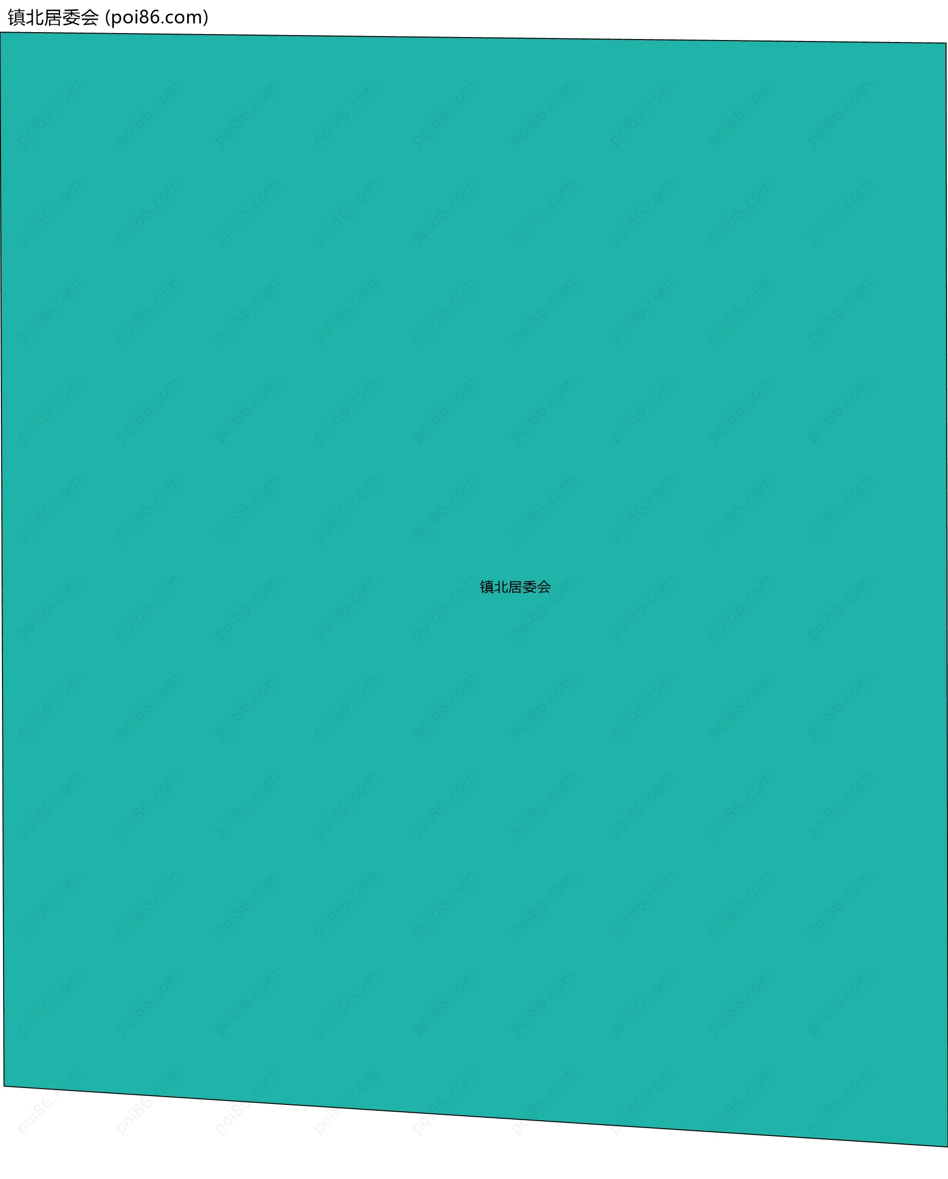 镇北居委会边界地图