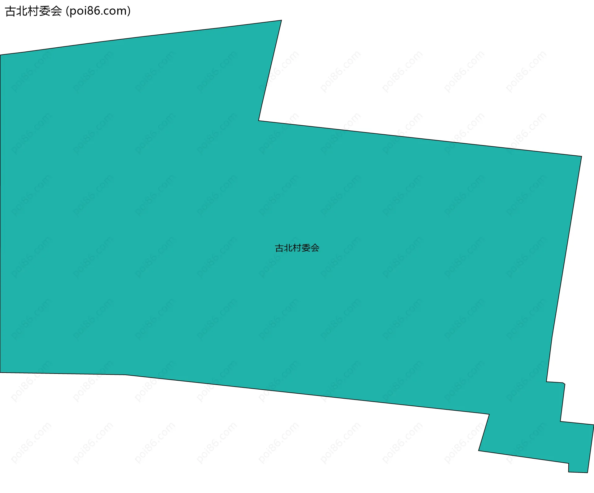 古北村委会边界地图