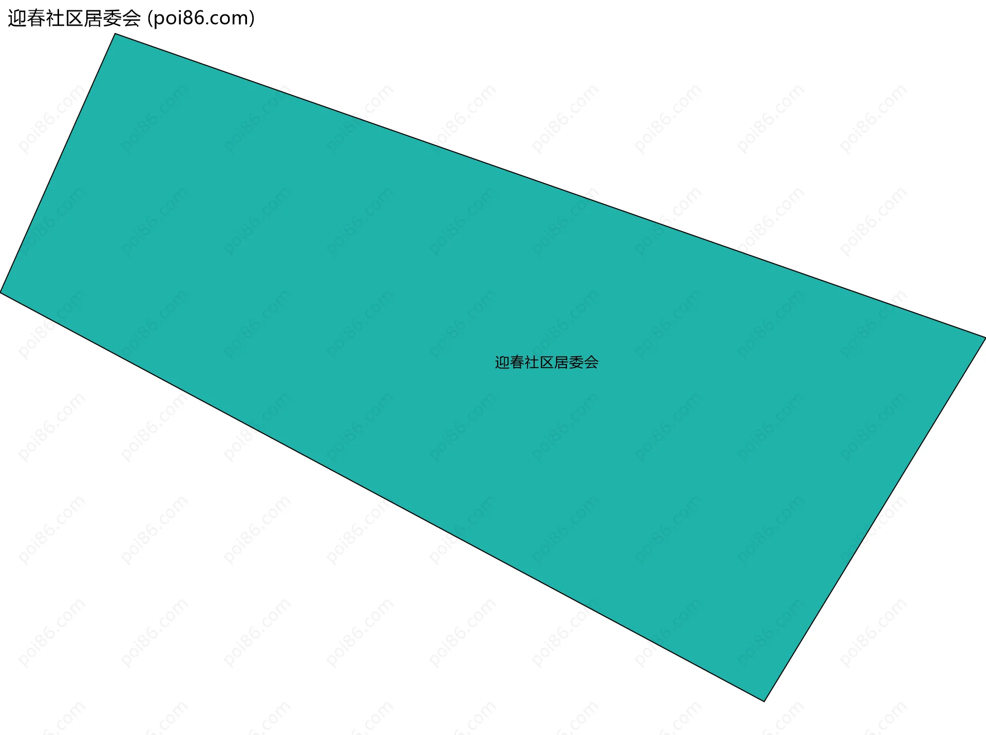 迎春社区居委会边界地图