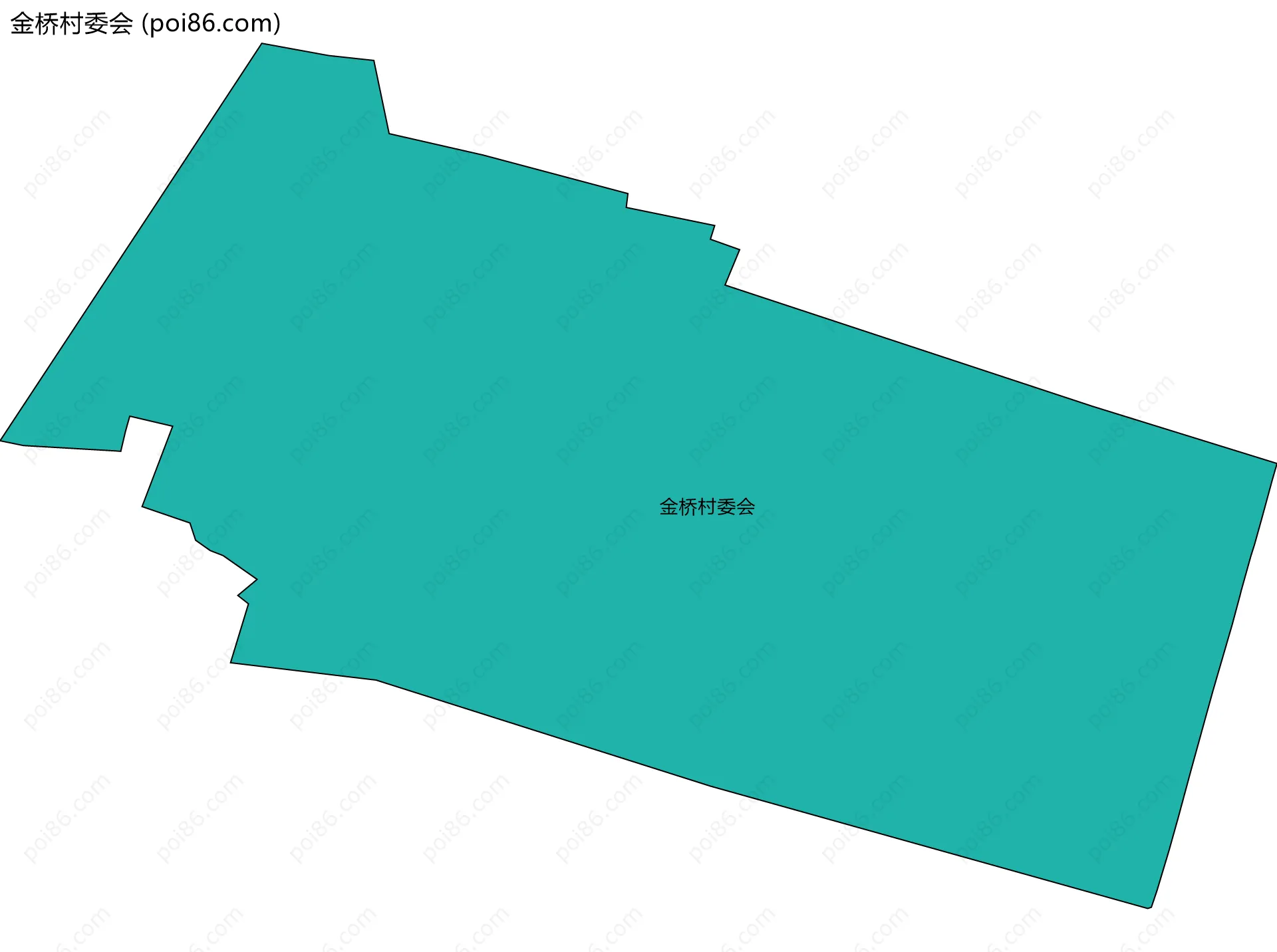 金桥村委会边界地图