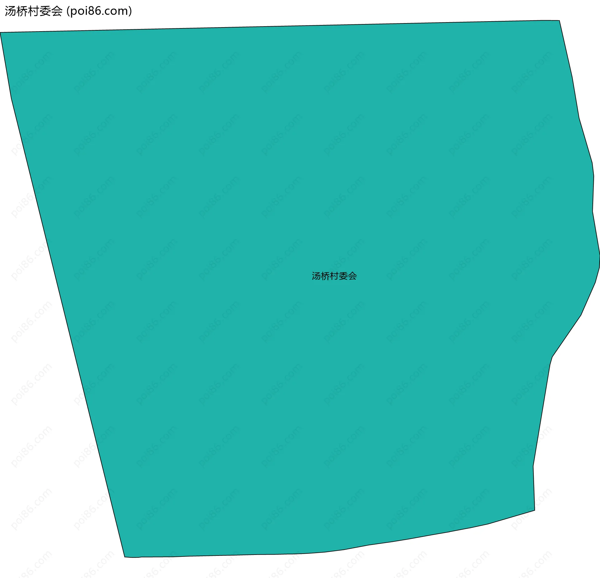 汤桥村委会边界地图