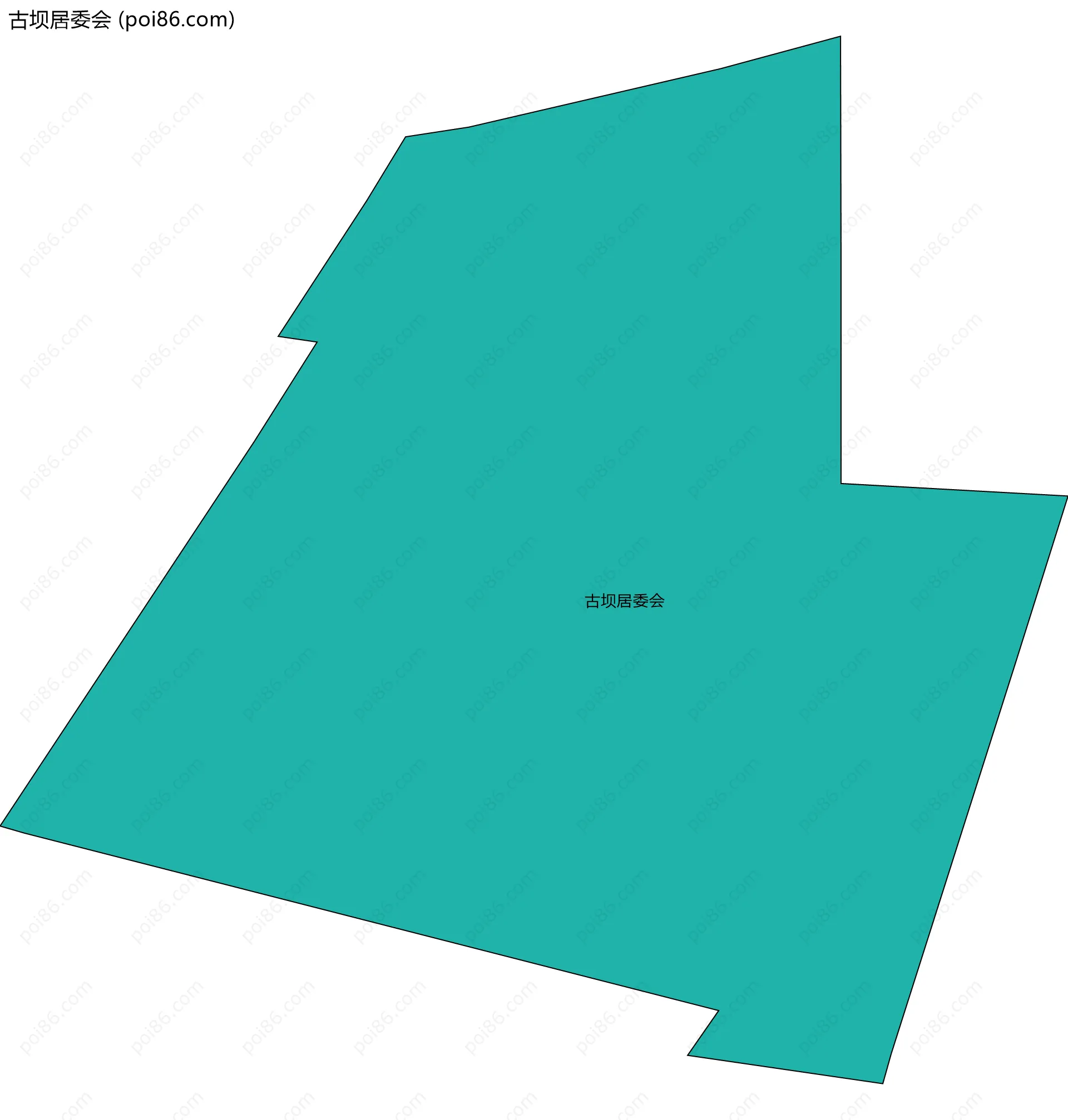 古坝居委会边界地图