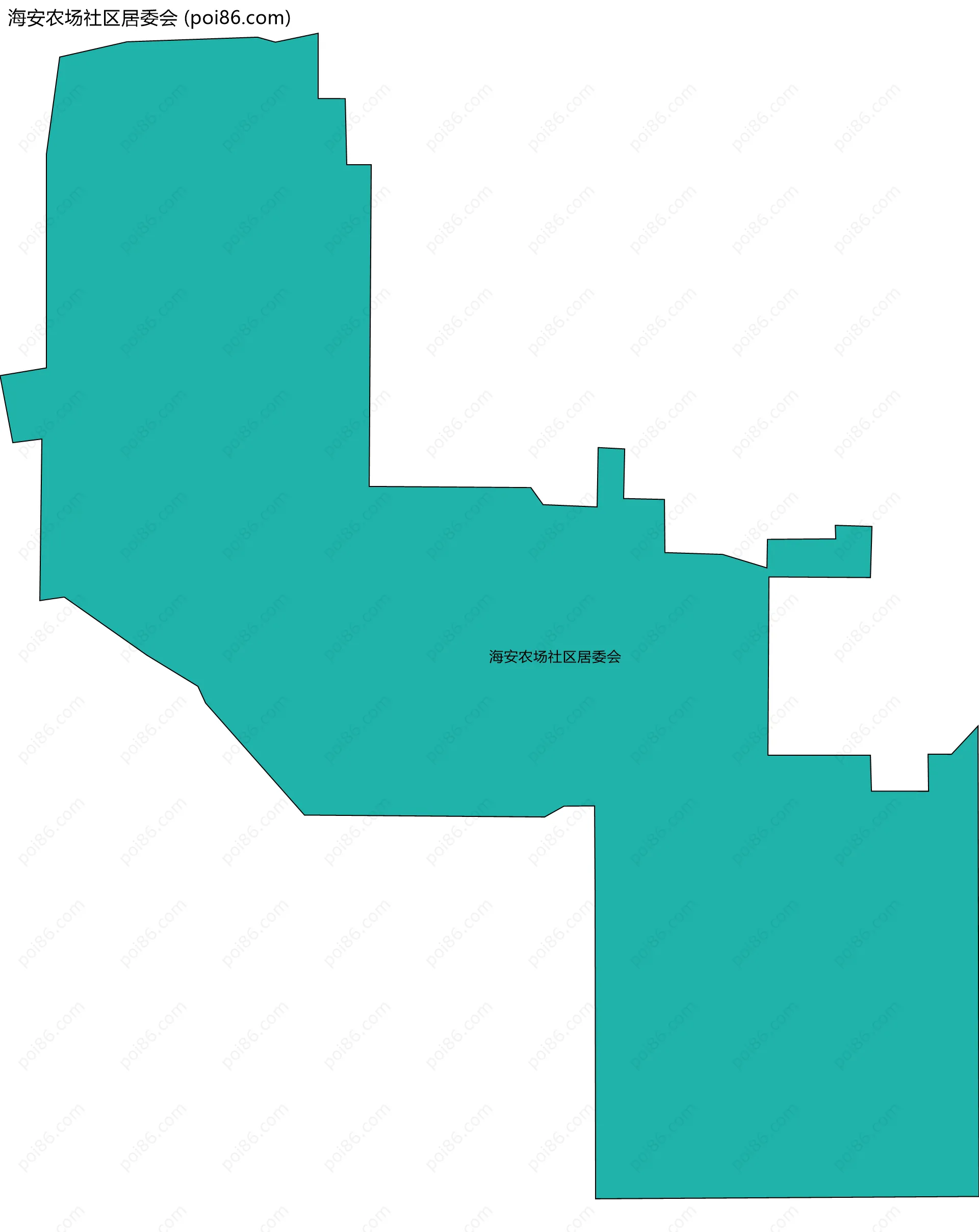 海安农场社区居委会边界地图