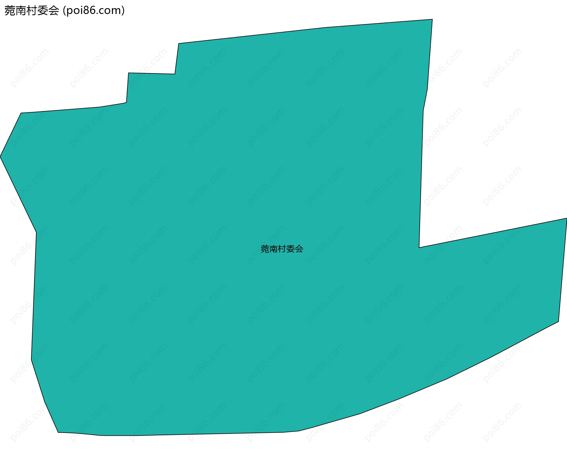 菀南村委会边界地图