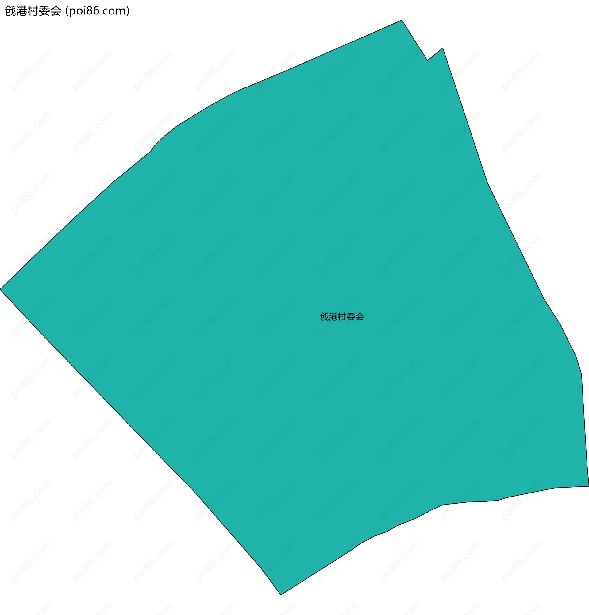 戗港村委会边界地图
