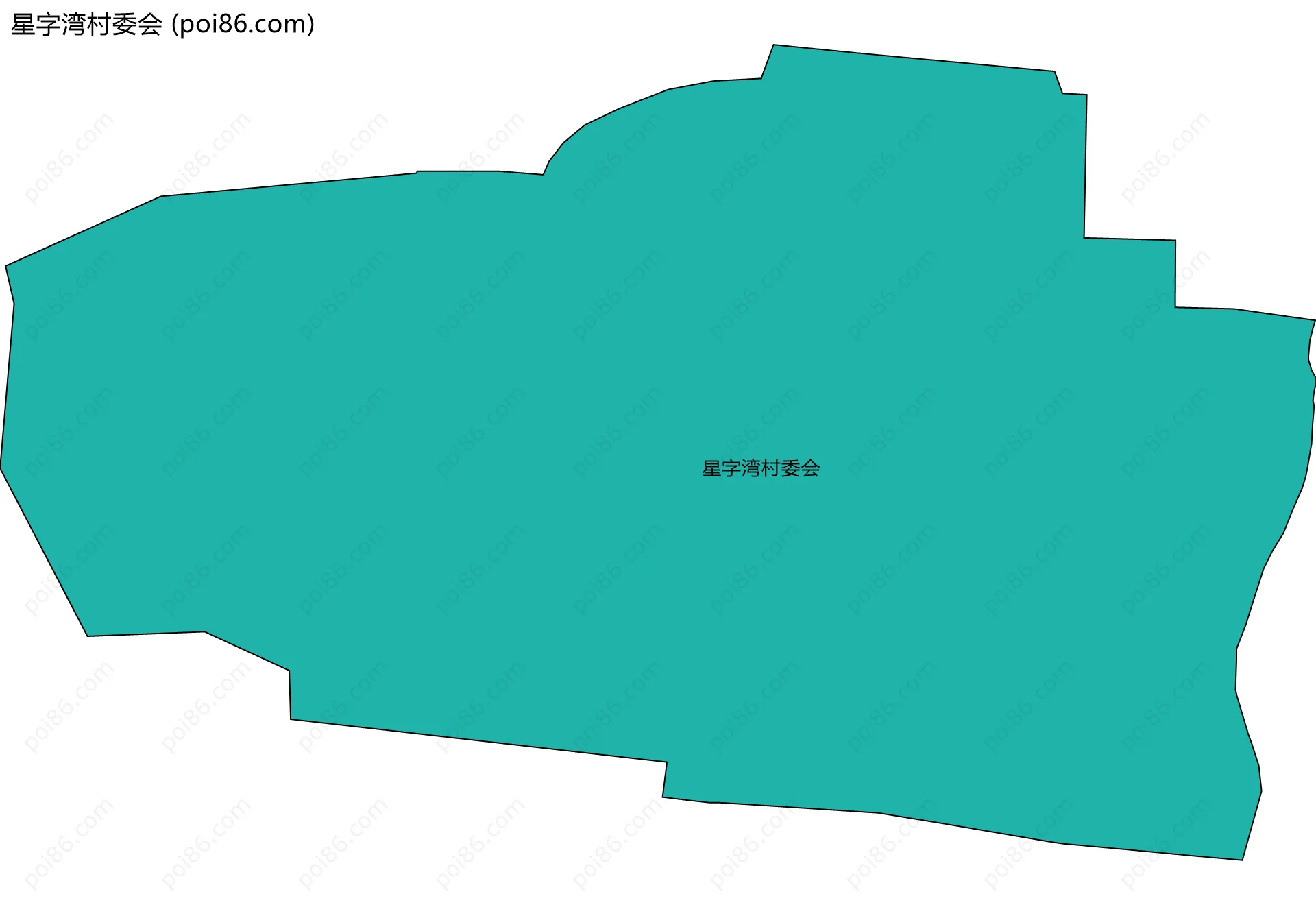星字湾村委会边界地图
