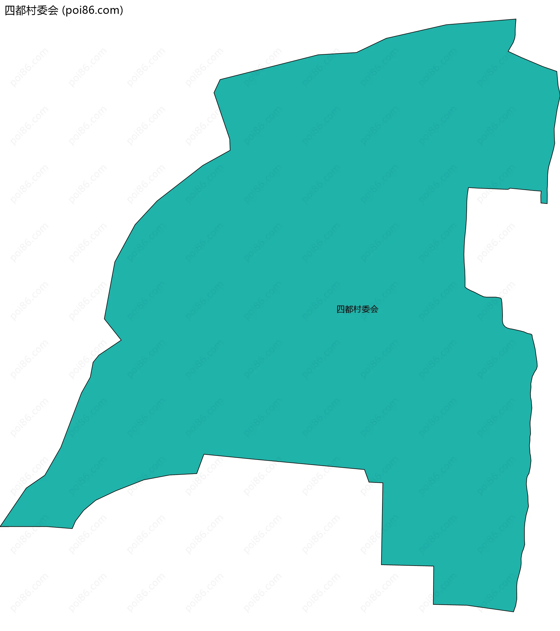 四都村委会边界地图