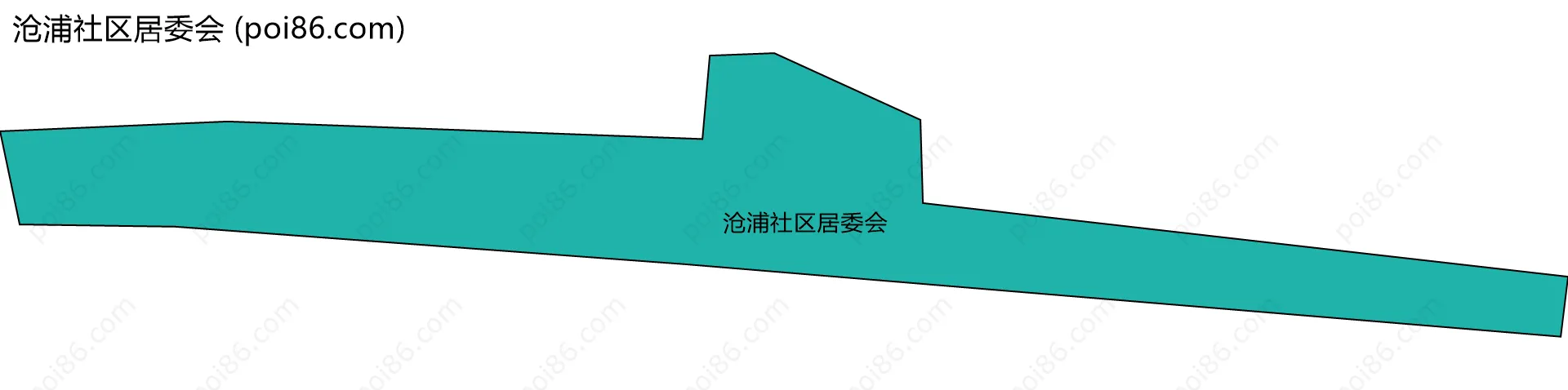沧浦社区居委会边界地图