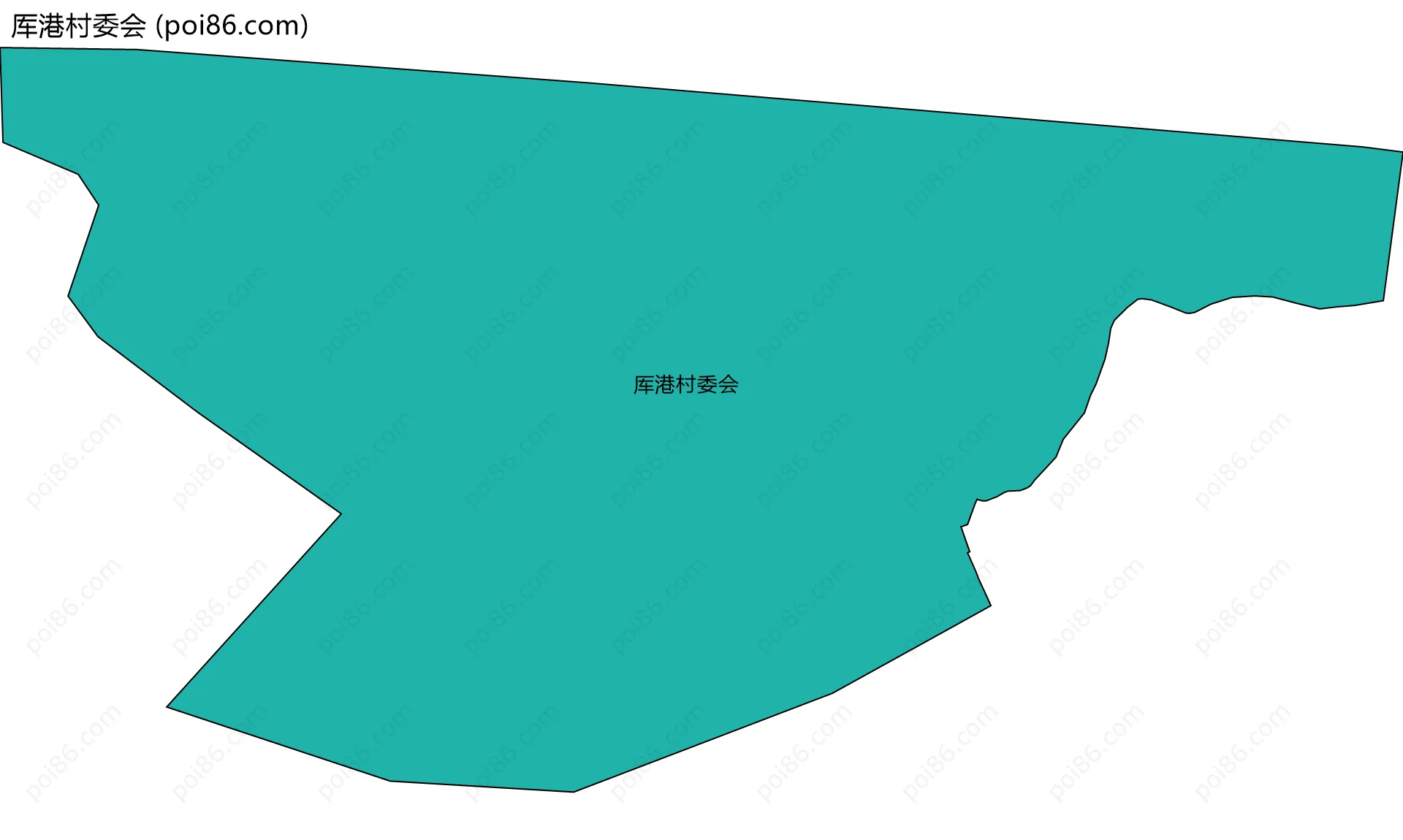 厍港村委会边界地图