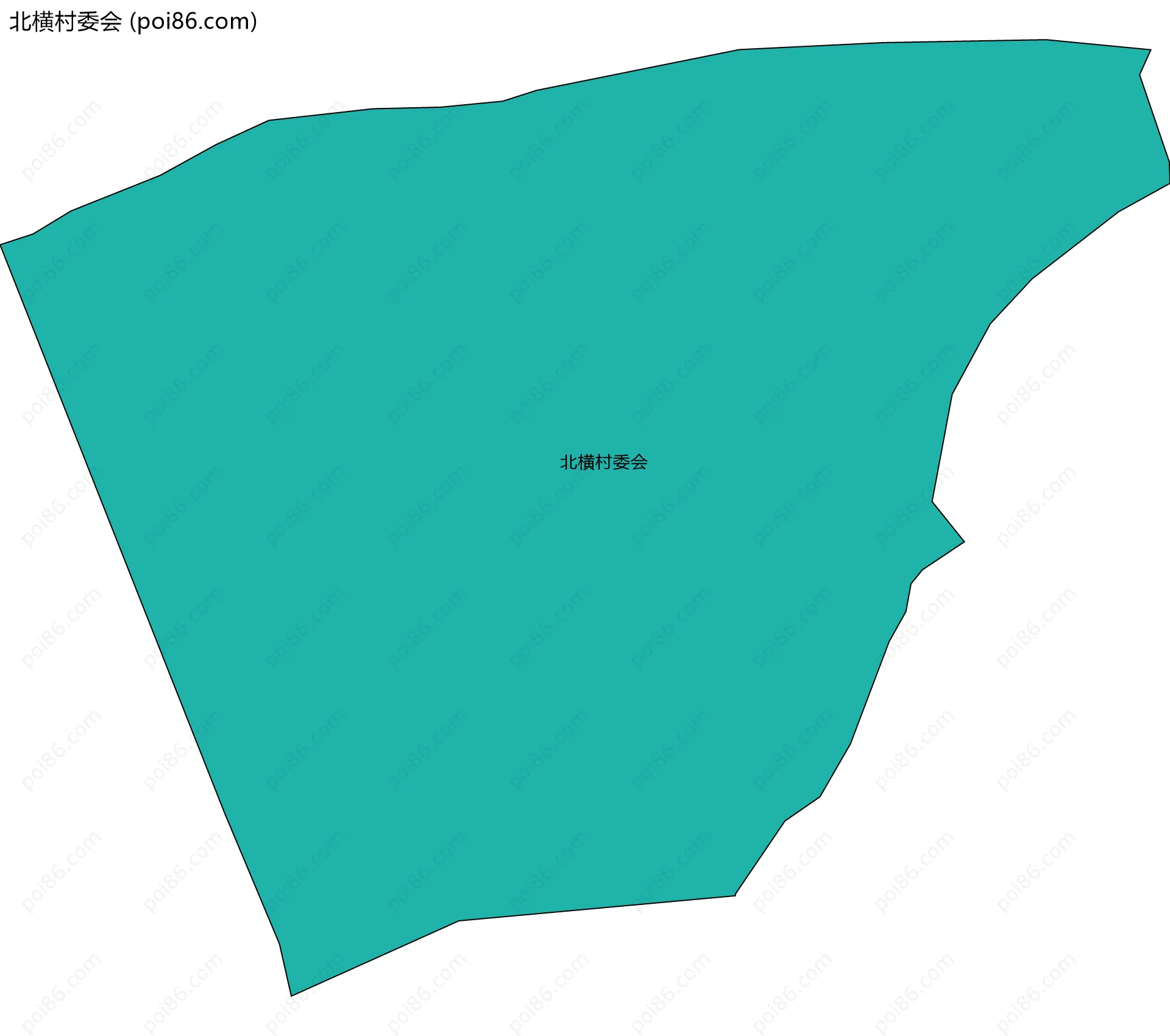 北横村委会边界地图