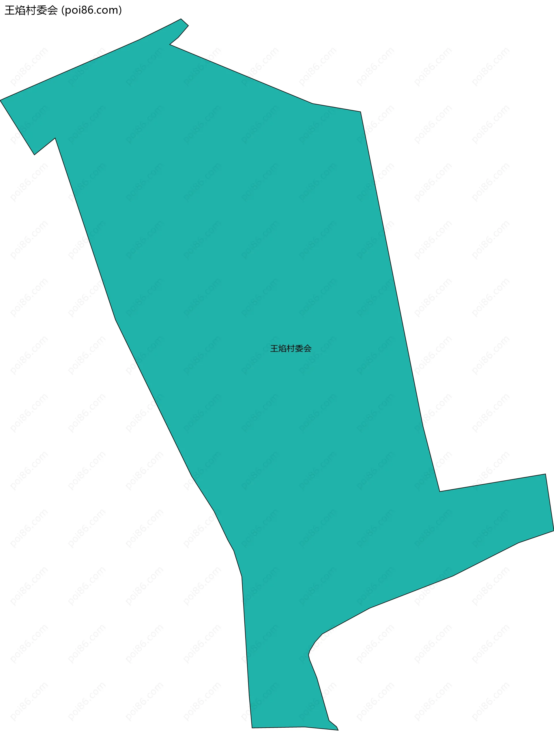 王焰村委会边界地图