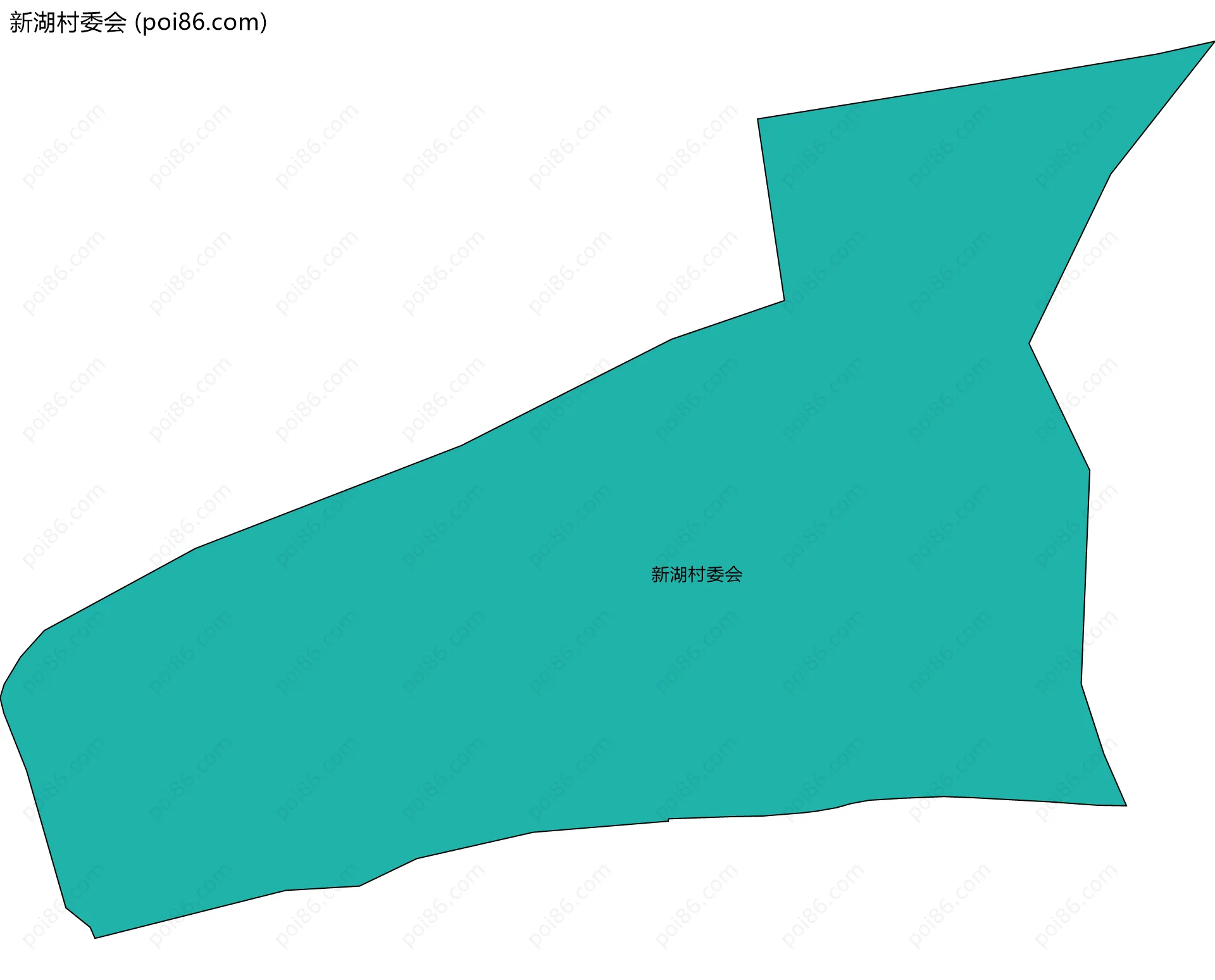 新湖村委会边界地图