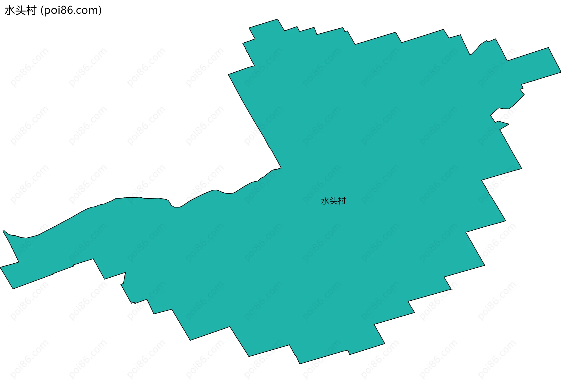 水头村边界地图