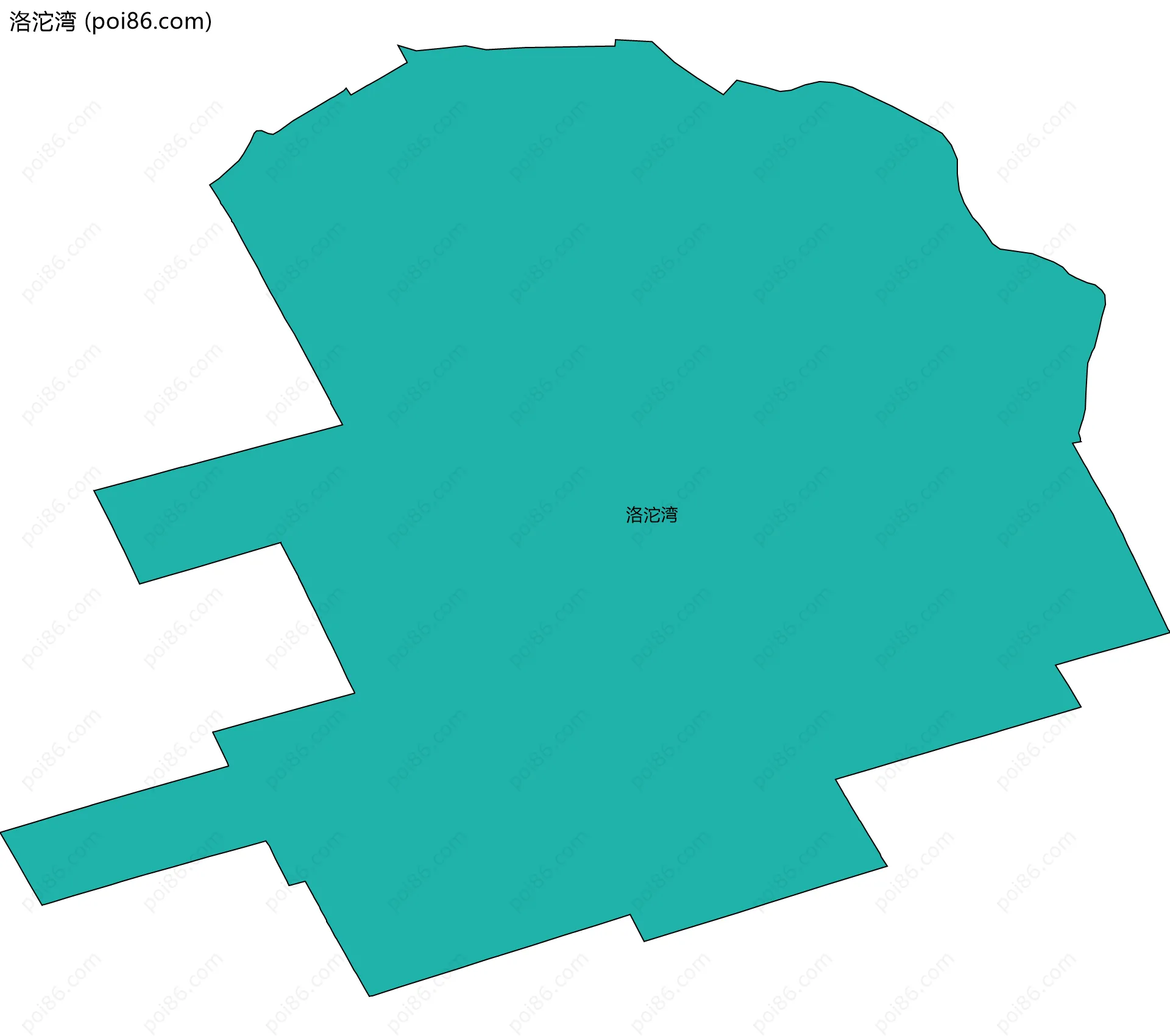 洛沱湾边界地图