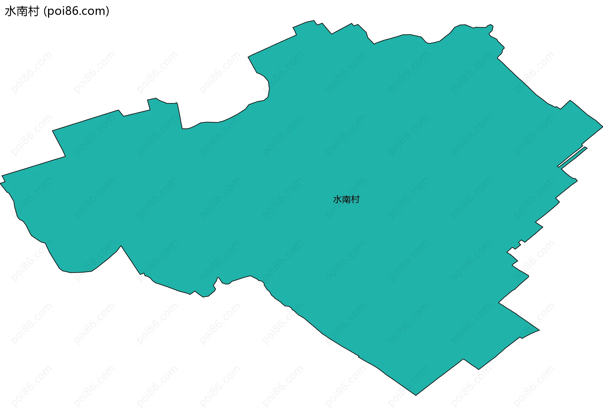 水南村边界地图