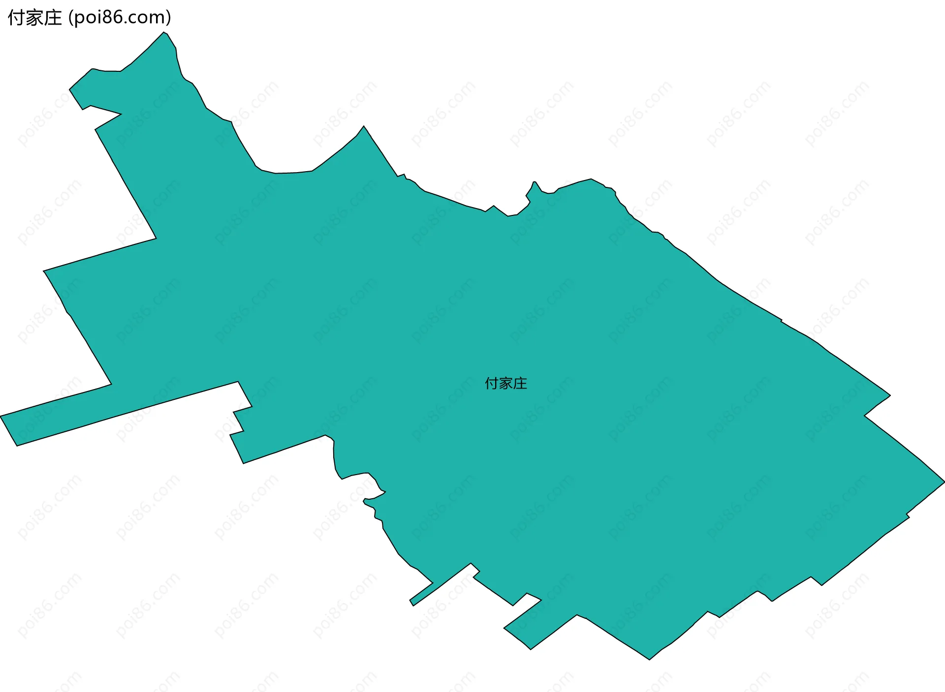 付家庄边界地图