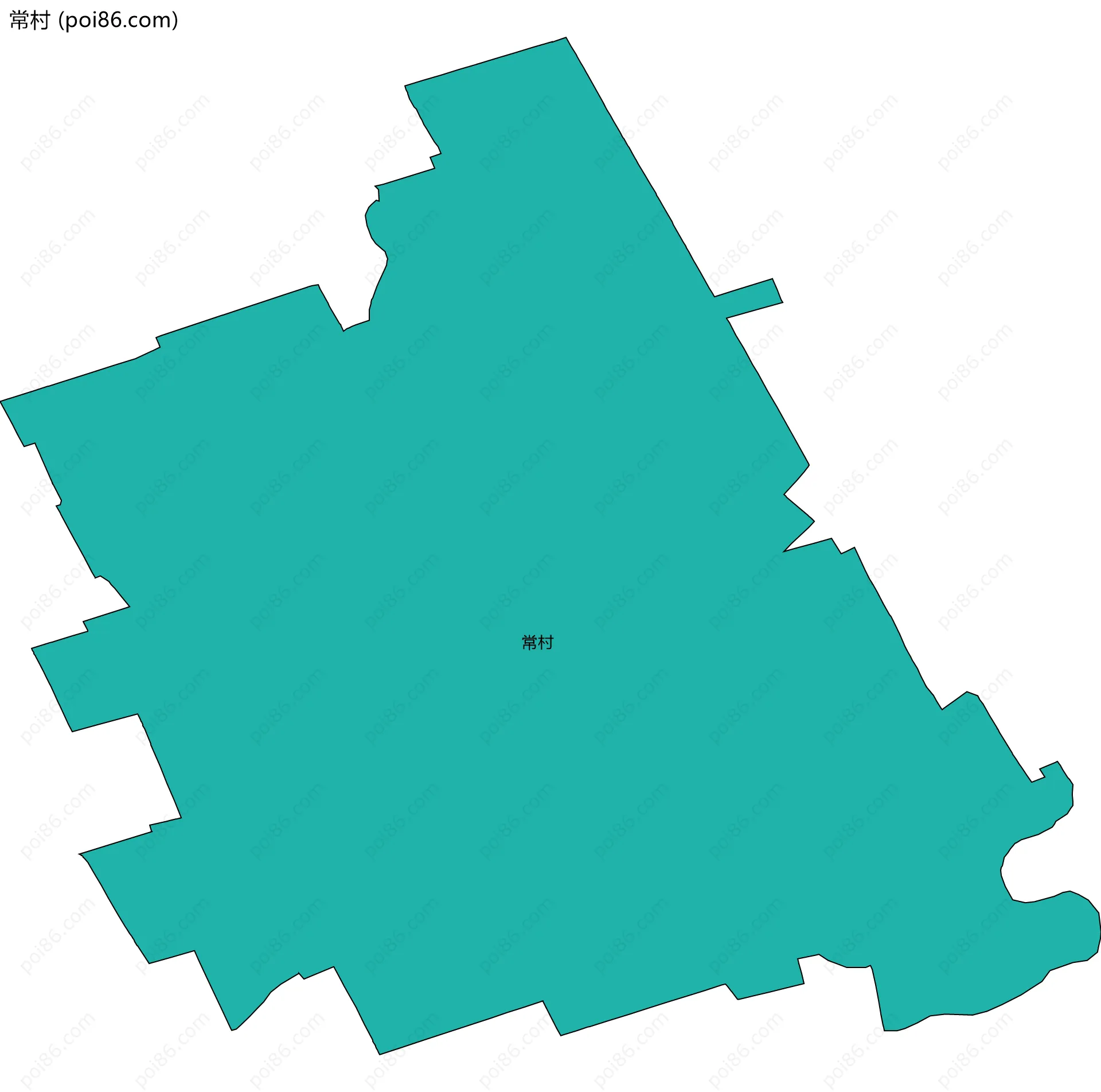 常村边界地图