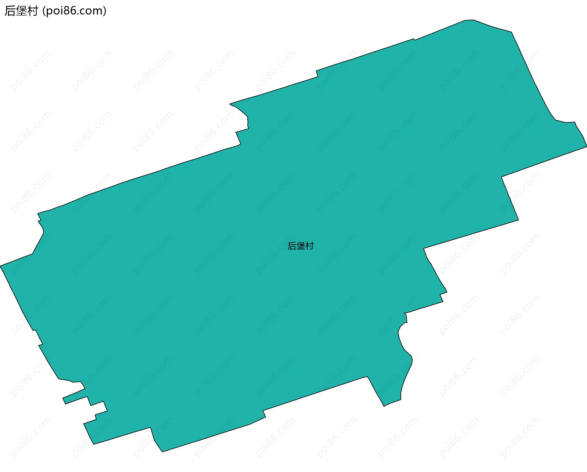 后堡村边界地图